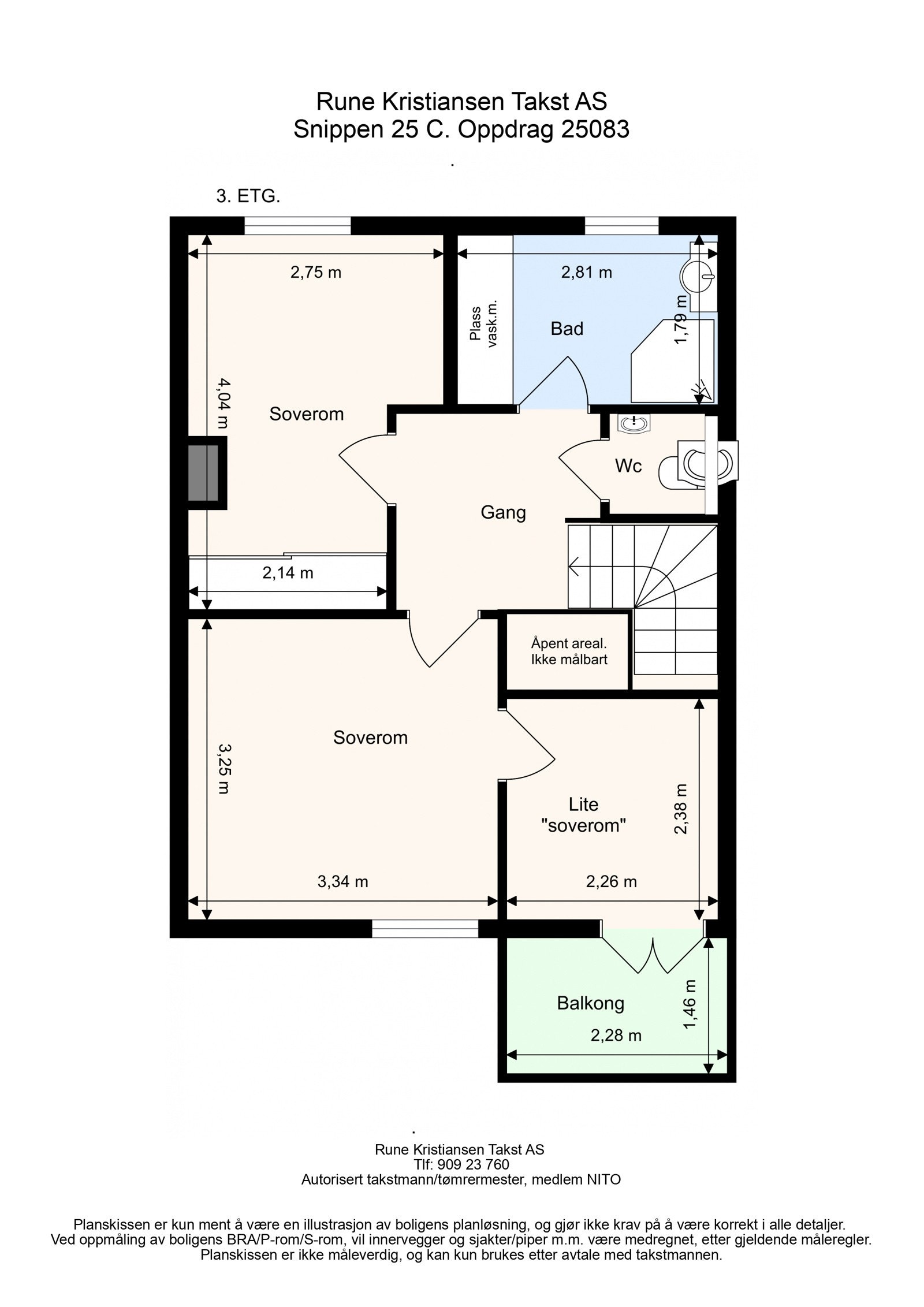 Plantegning - 3. Etasje Galleribilde