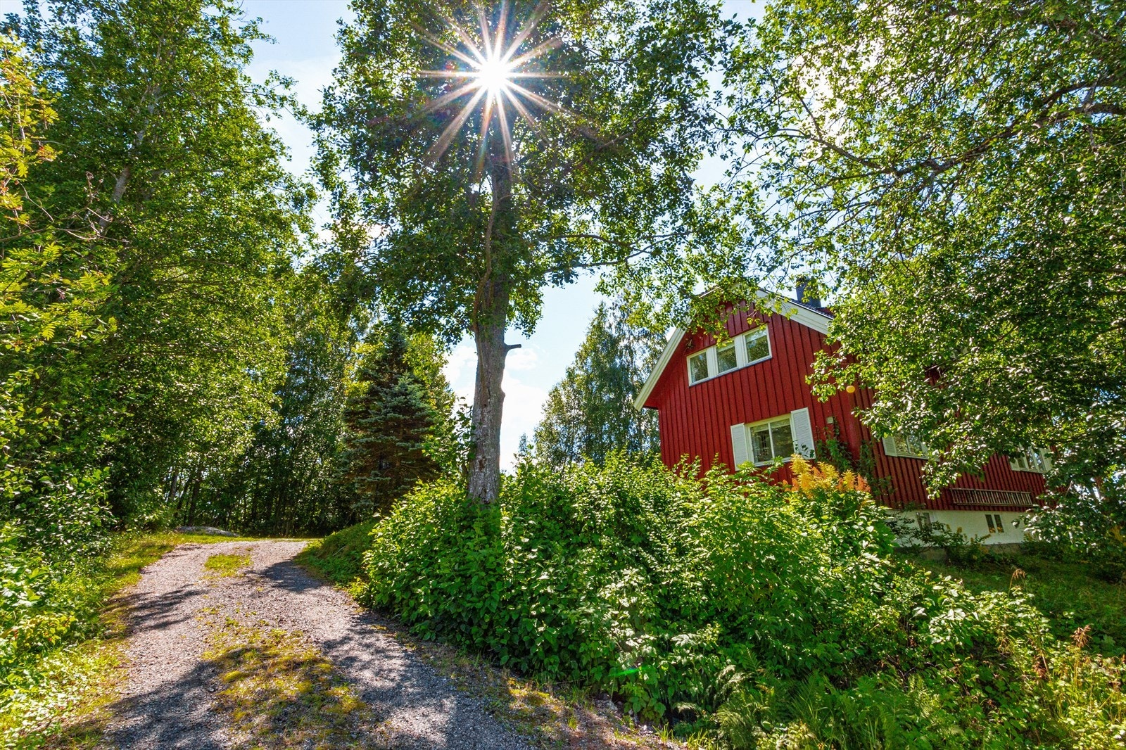 Eiendommen har en frodig og skjermet beliggenhet. Galleribilde