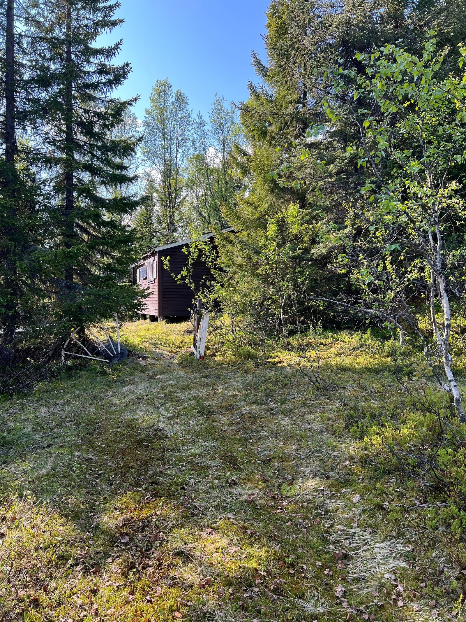 Det går gjerde rundt eiendommen men både det og inngangsport må renoveres/byttes ut. Galleribilde