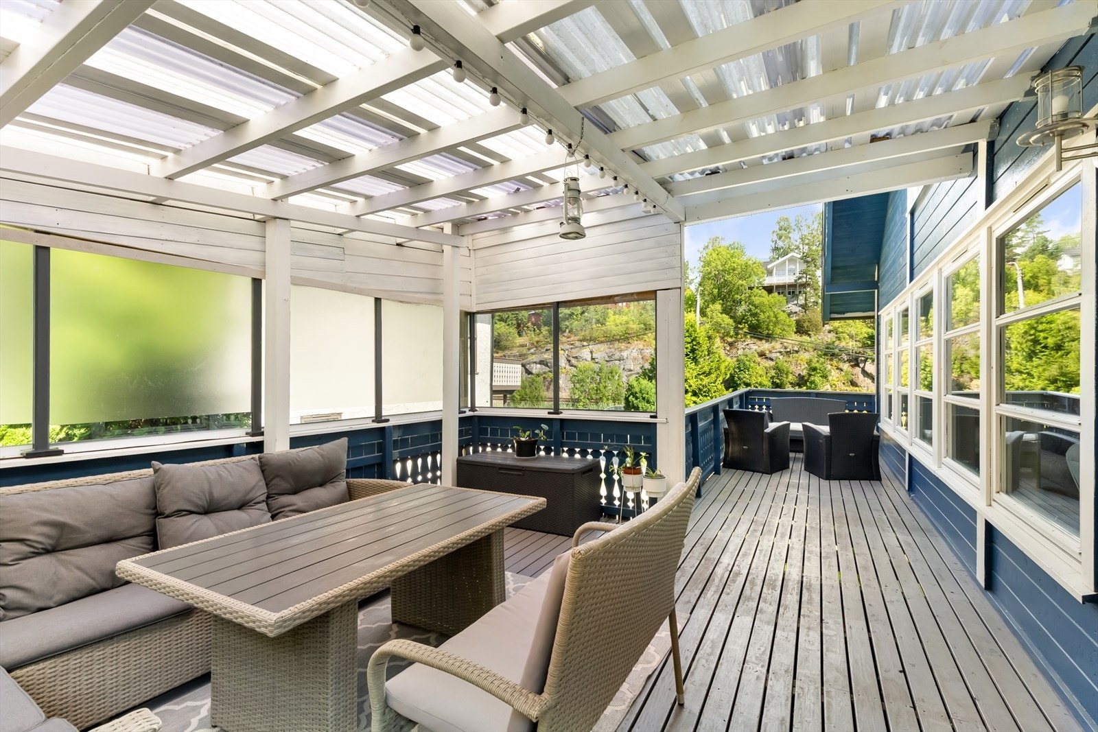 Overbygget del av terrassen Galleribilde