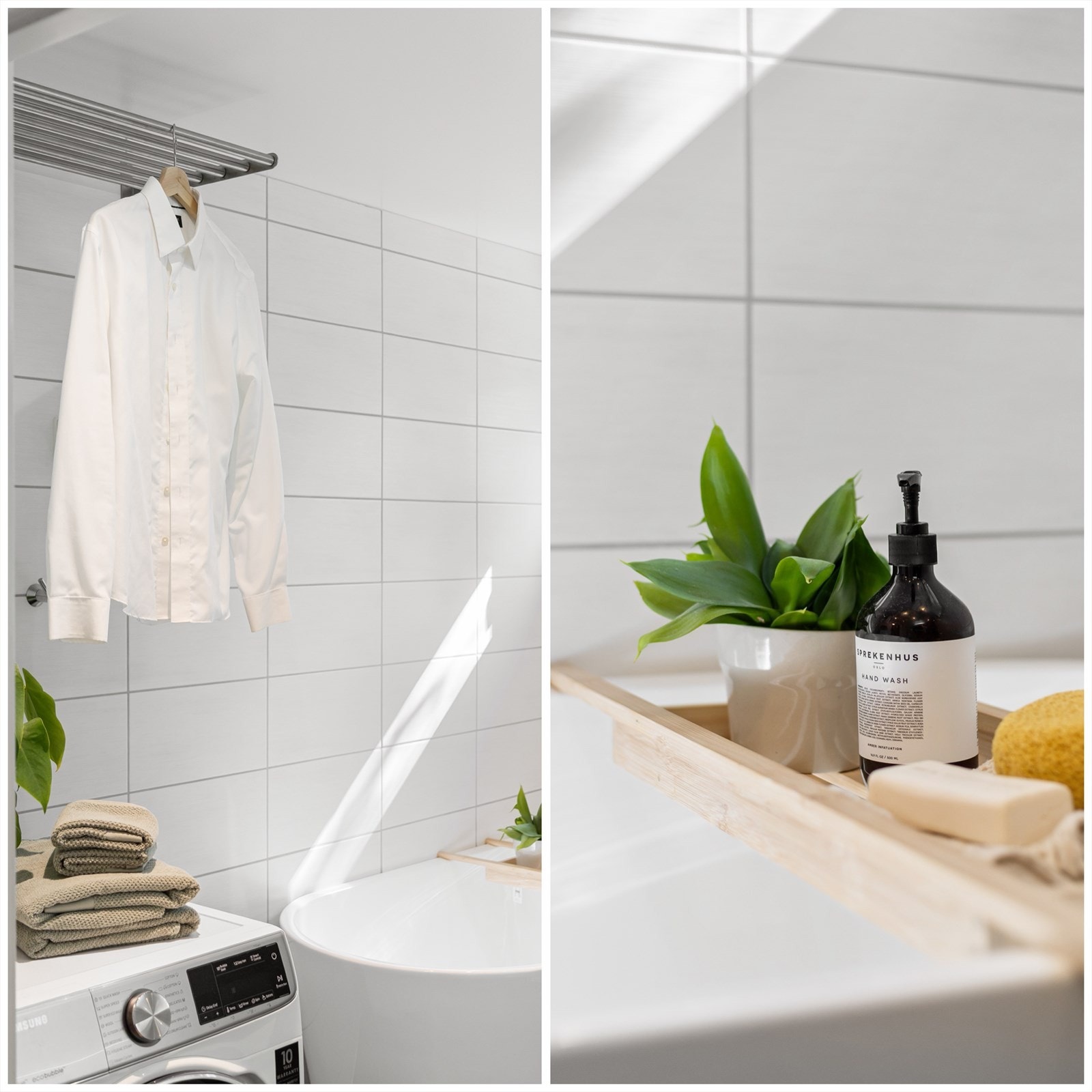 Her er det plass til å tørke klær, men også sette inn en tørketrommel. Galleribilde