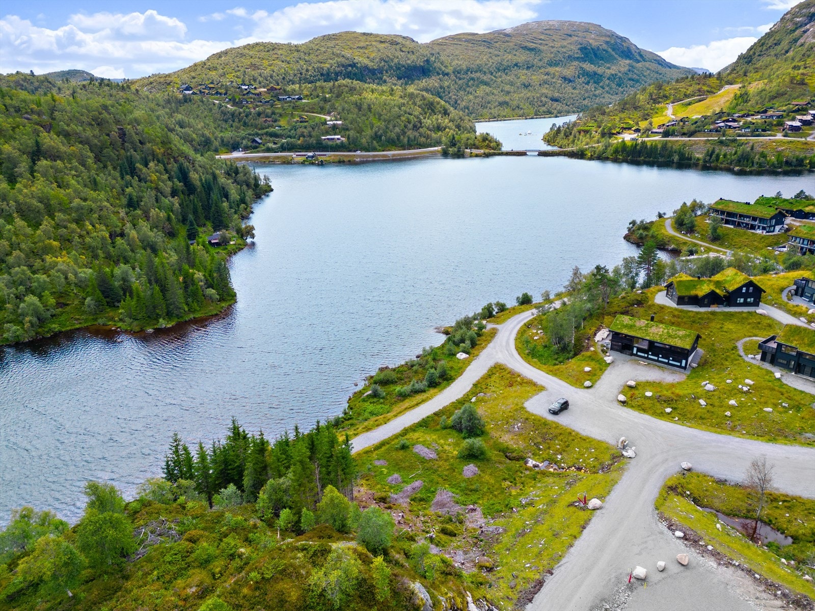 Tomta ligger øverst på feltet BFF12 Galleribilde