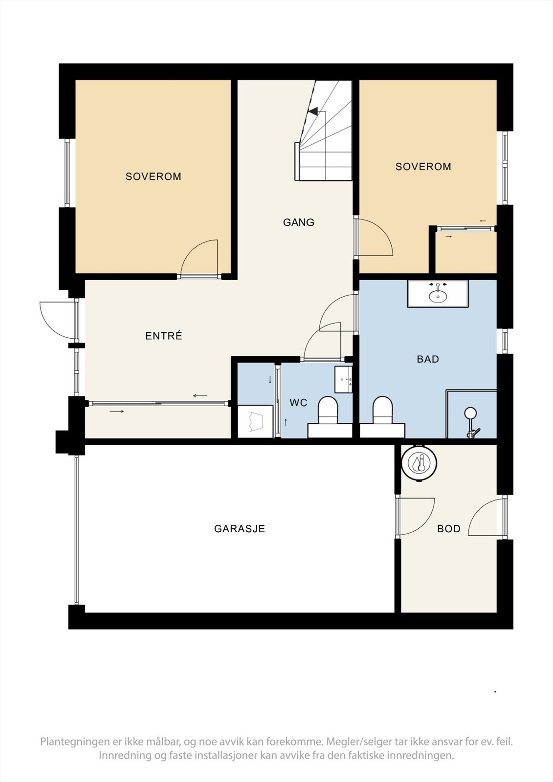 Plantegning 1.etg. Galleribilde