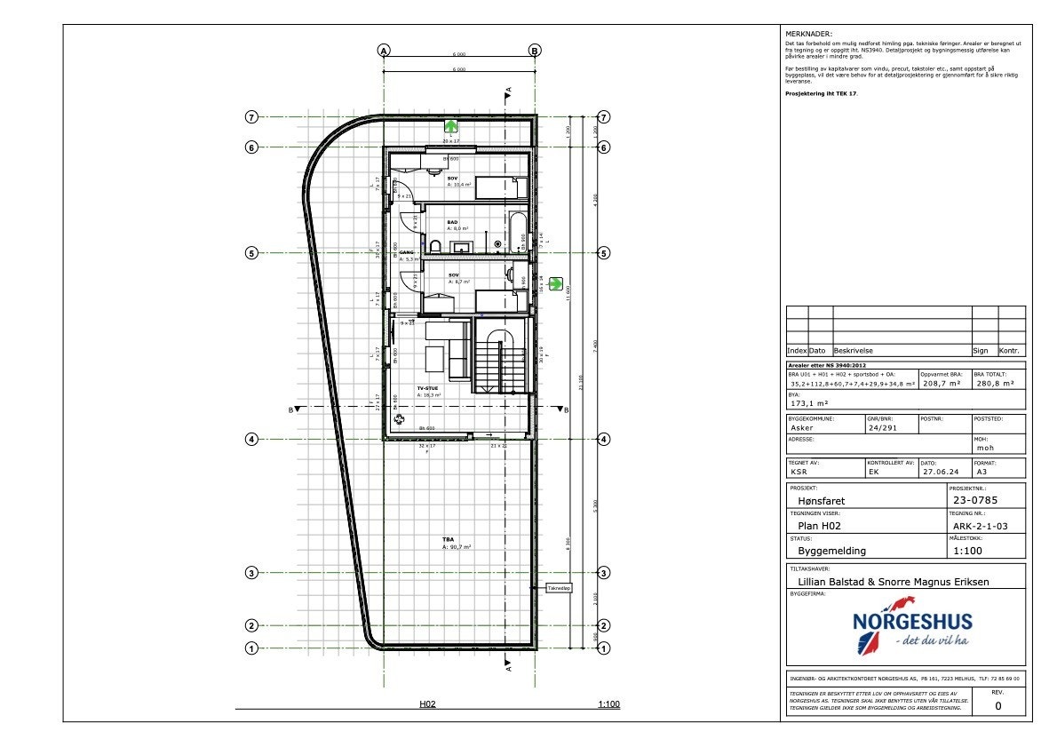 Plantegning 2. etasje. Galleribilde