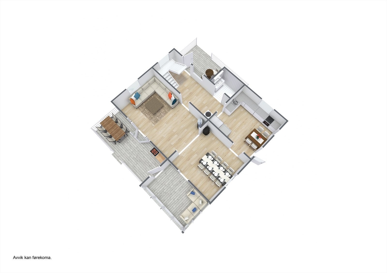 Planteikning 1. etasje. Galleribilde