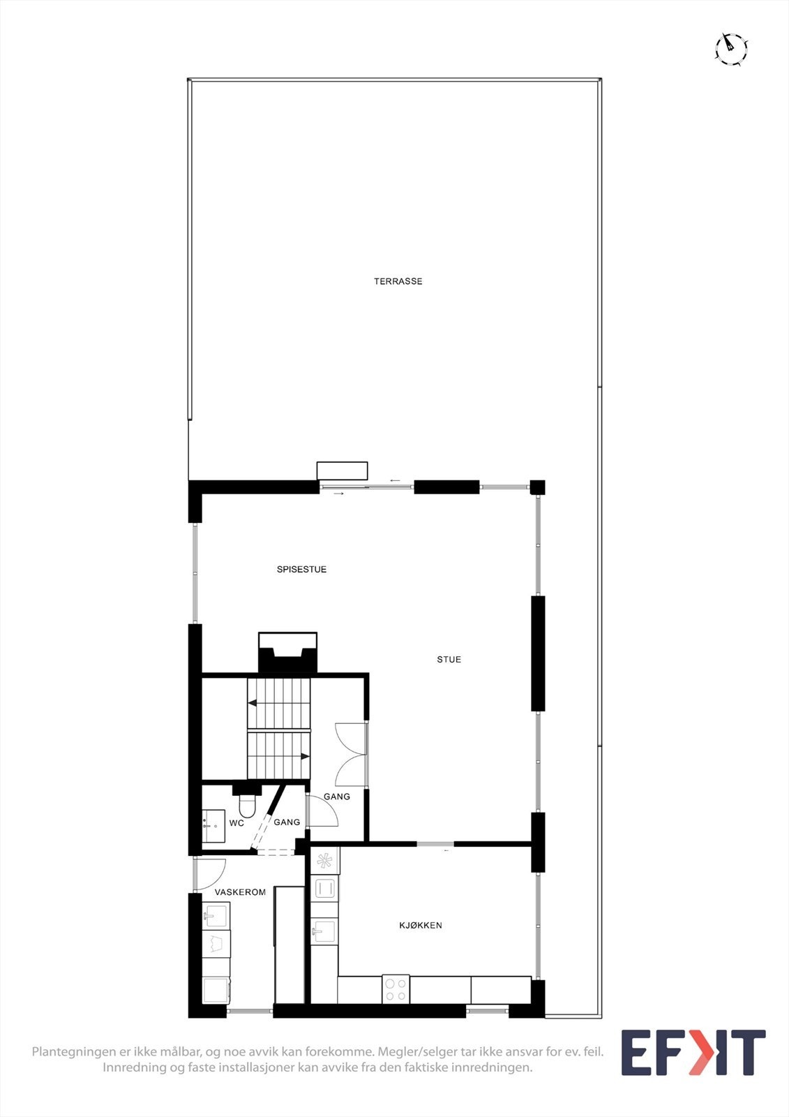 Plantegning 1. etasje Galleribilde