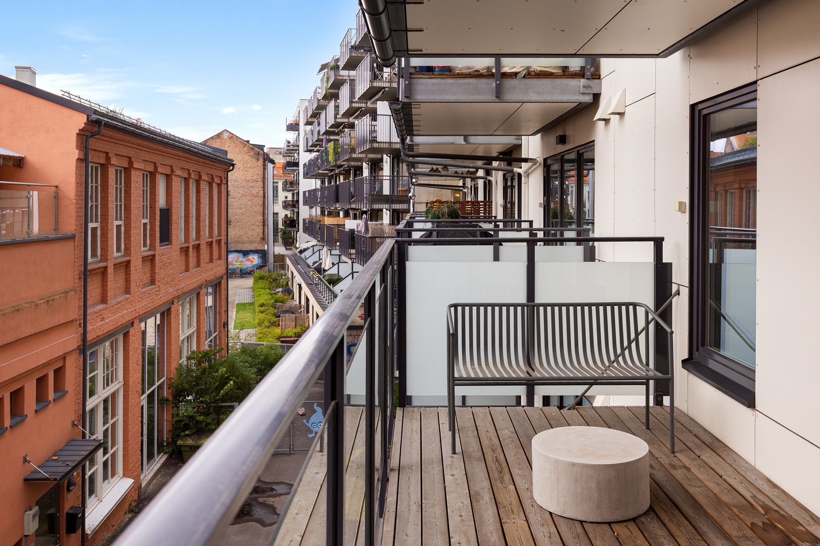 Balkong på ca. 12 kvm. Galleribilde