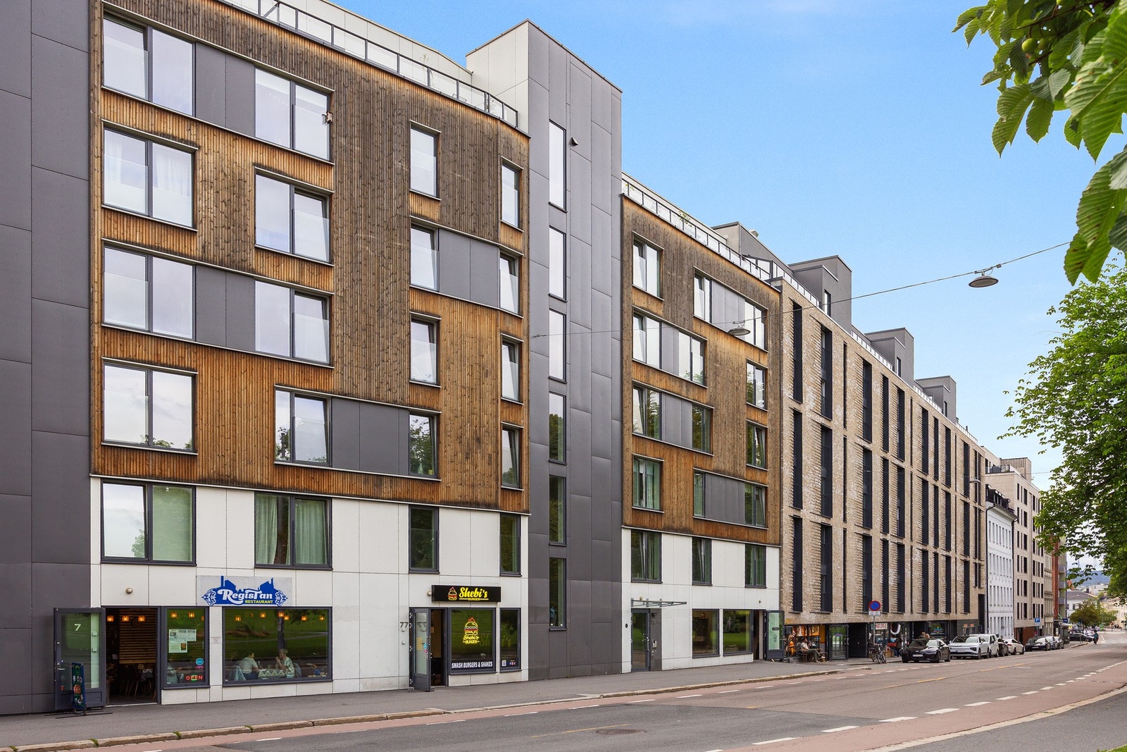 Moderne fasade. Galleribilde