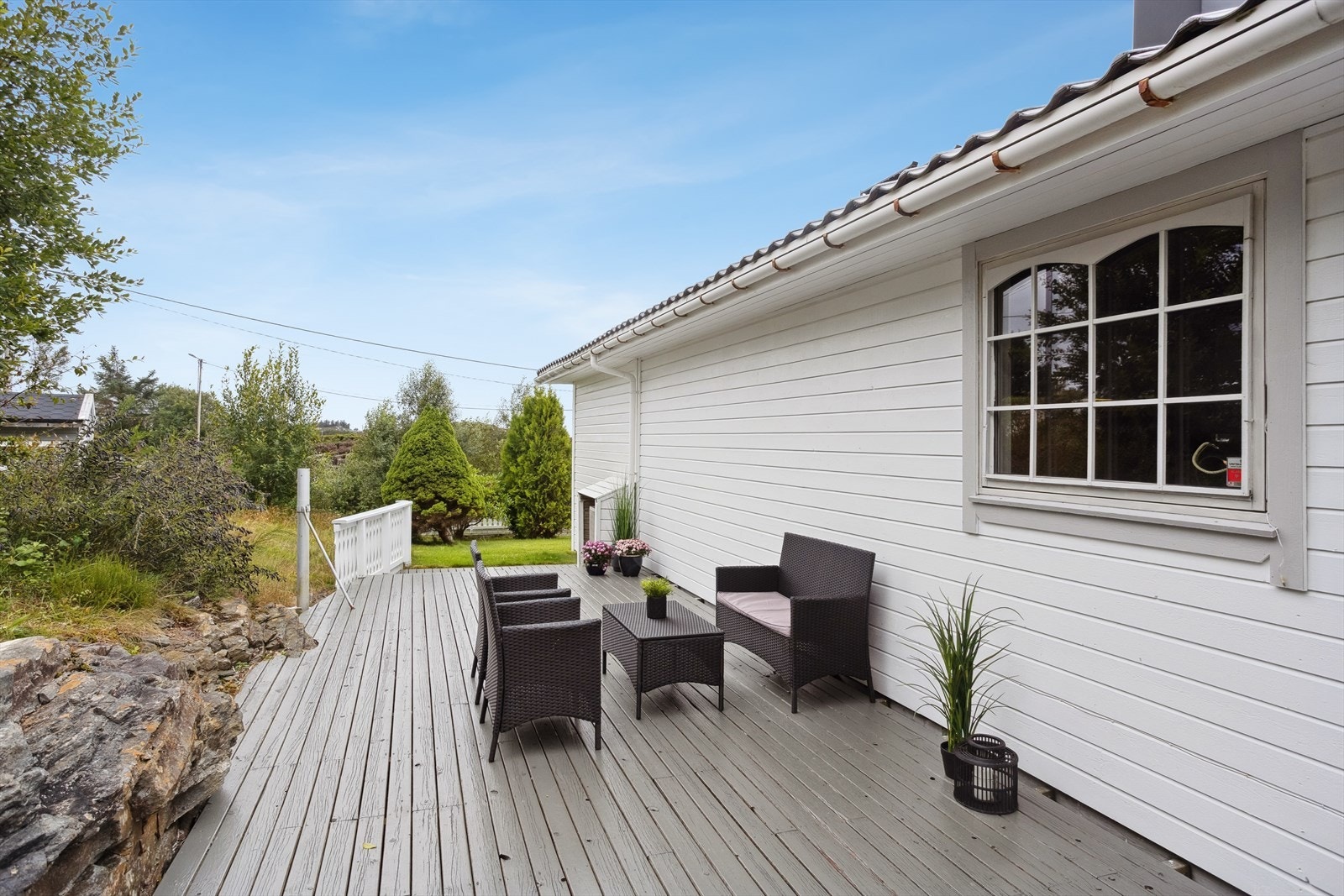 Det er til sammen terrasser på 70 kvm. Galleribilde