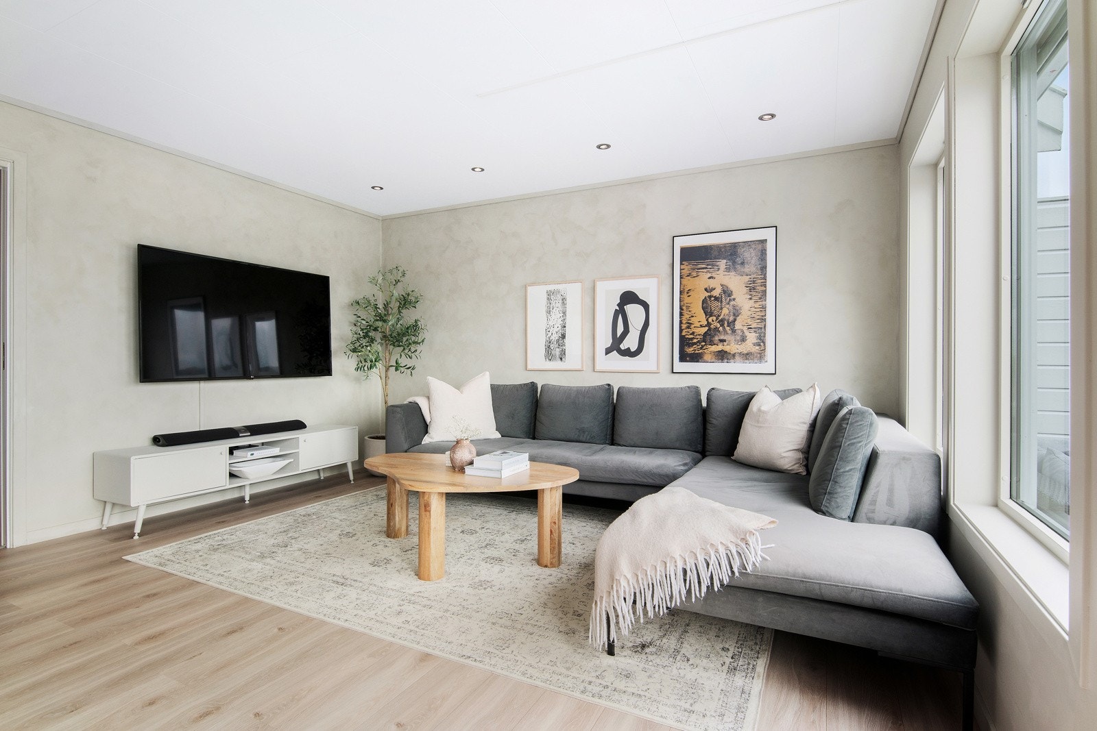 Det er også plass til sofaseksjoner av valgfri størrelse. Galleribilde