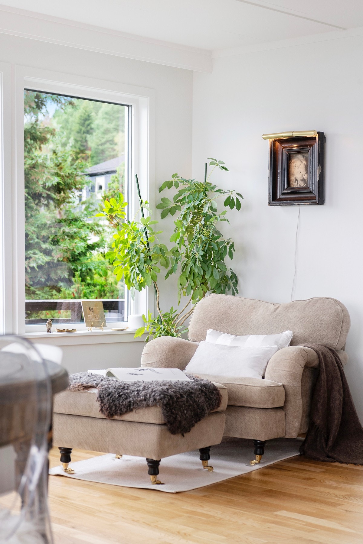 Lesekrok i stuen Galleribilde