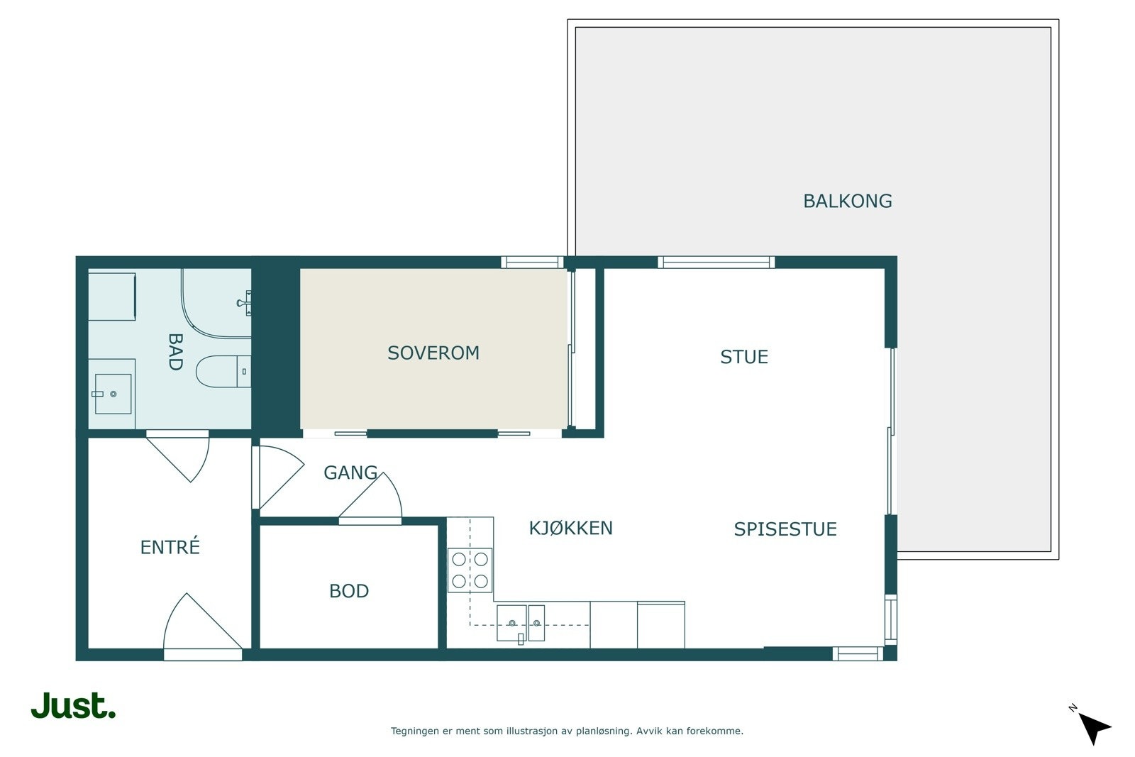 Planskisse Galleribilde