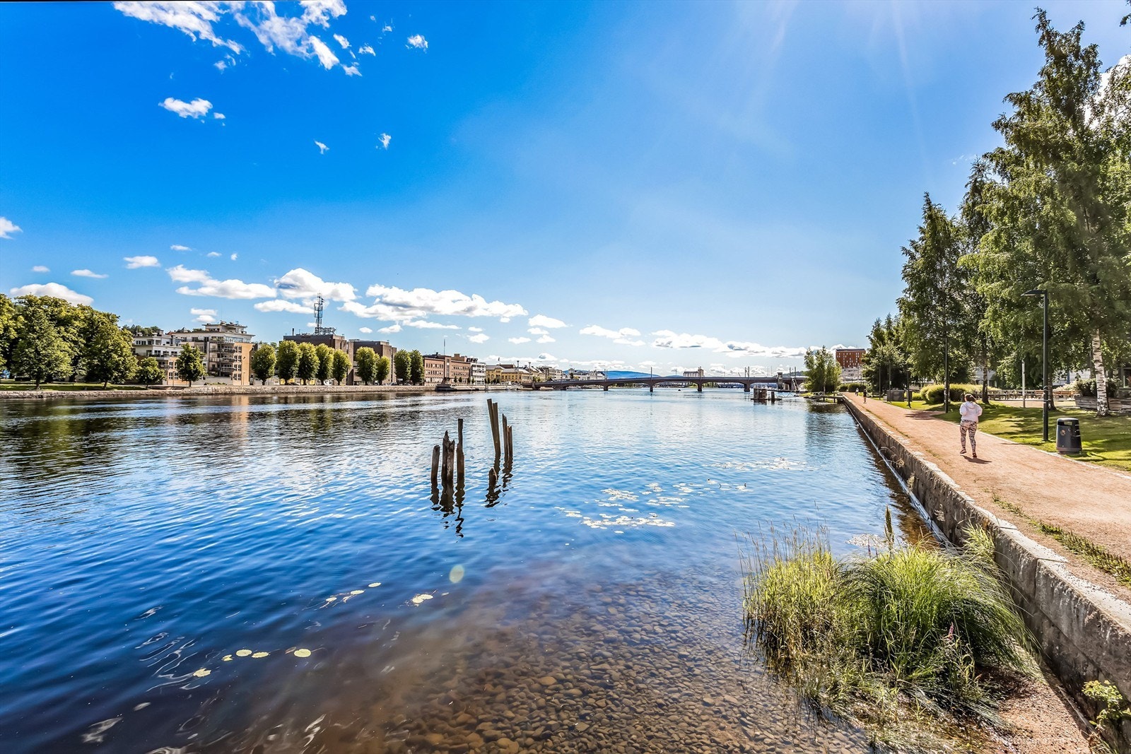 Umiddelbar nærhet til elvebredden med flotte turområder Galleribilde