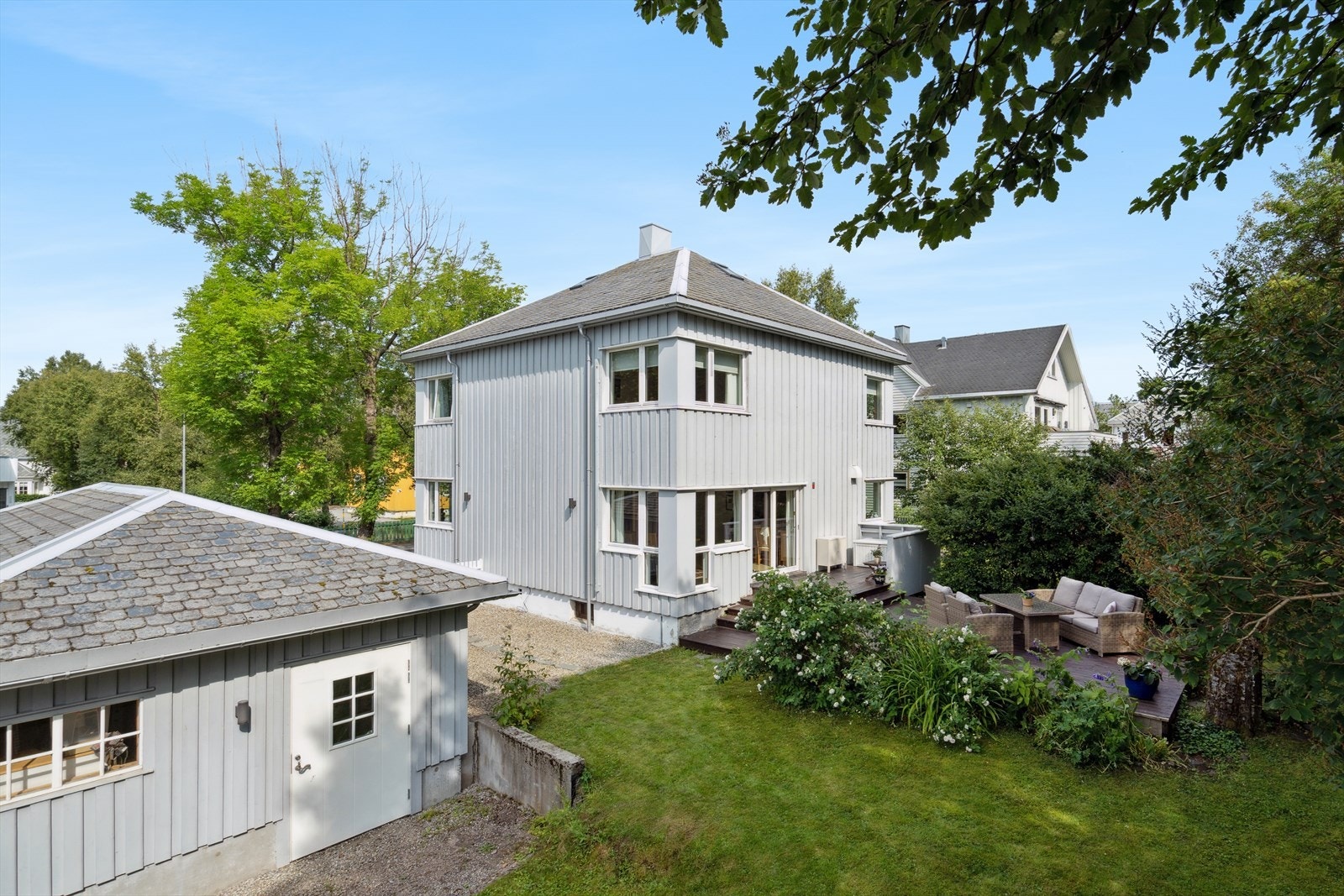 DNB Eiendom v/Bjørn Harald Sandvik presenterer en innbydende og innholdsrik enebolig med ettertraktet beliggenhet i Plysjbyen Galleribilde