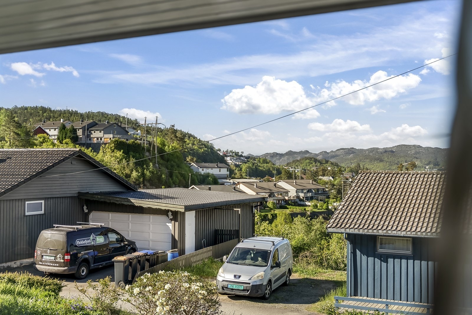 Utsikt fra balkong Galleribilde