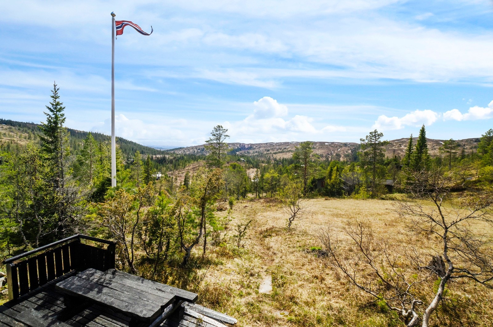 Kort gåavstand fra sommerparkering - klopplagt sti nesten hele veien. Galleribilde