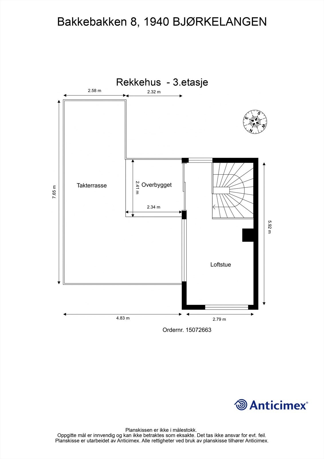 Plantegning - 3.etasje Galleribilde