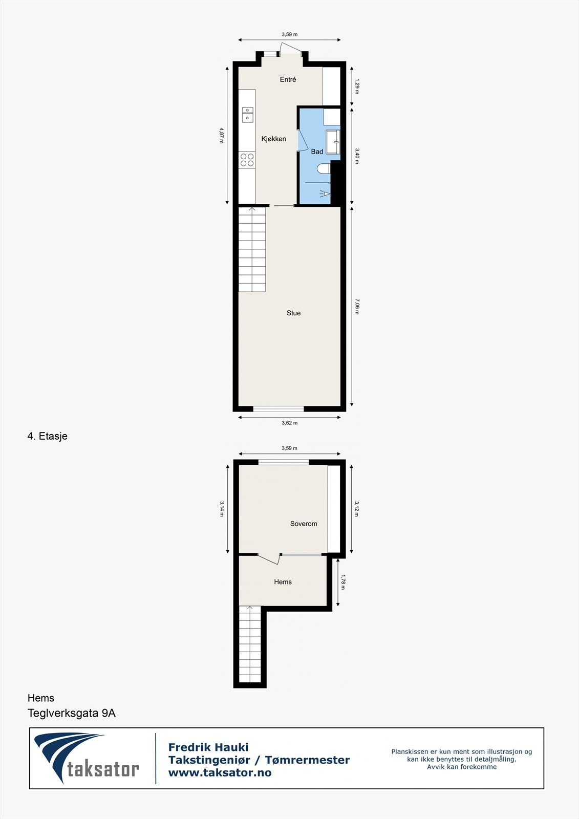 Teglverksgata 9A - 2D Floor Plan (1) Galleribilde