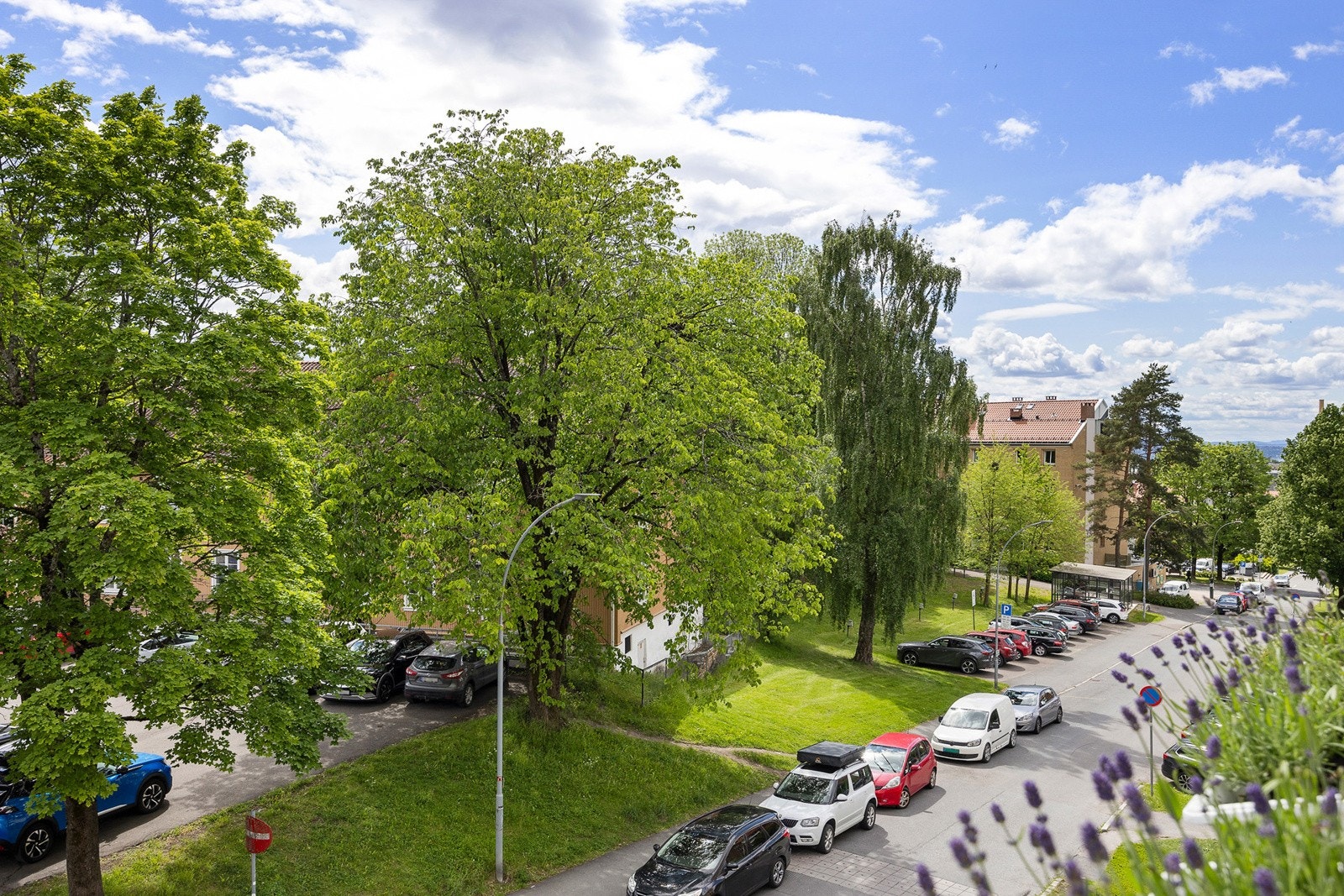 Utsikt fra balkong Galleribilde