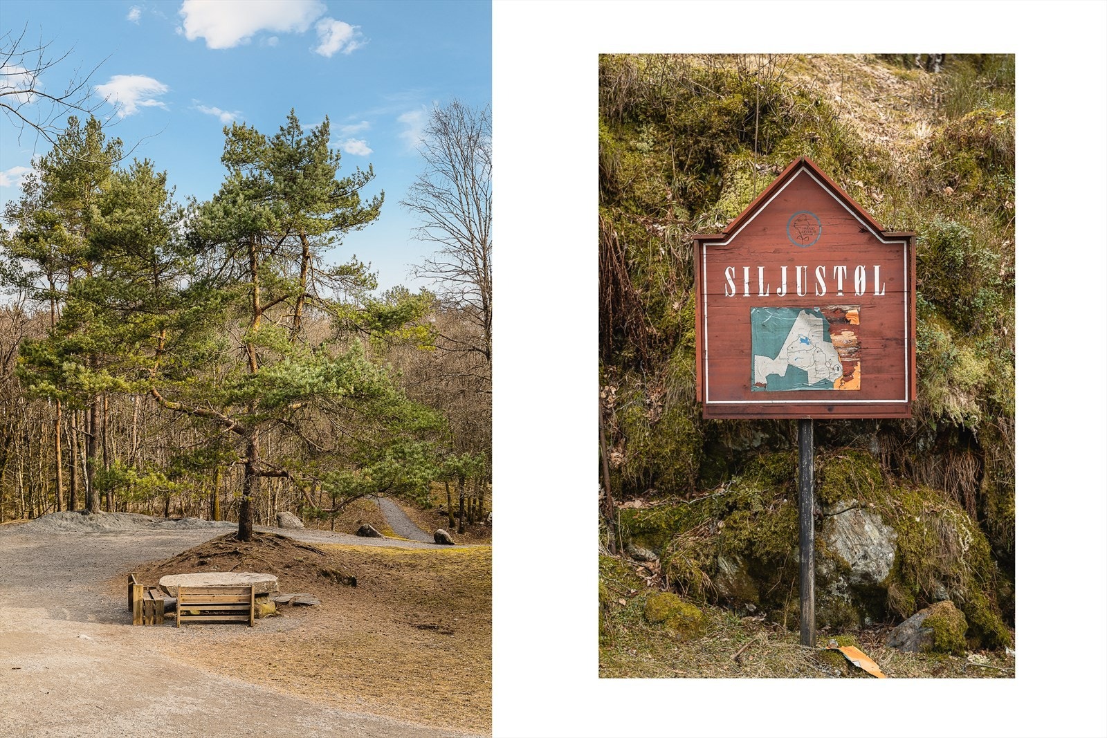 Ta deg en hyggelig rusletur eller joggetur gjennom Siljustøl like i nærheten Galleribilde