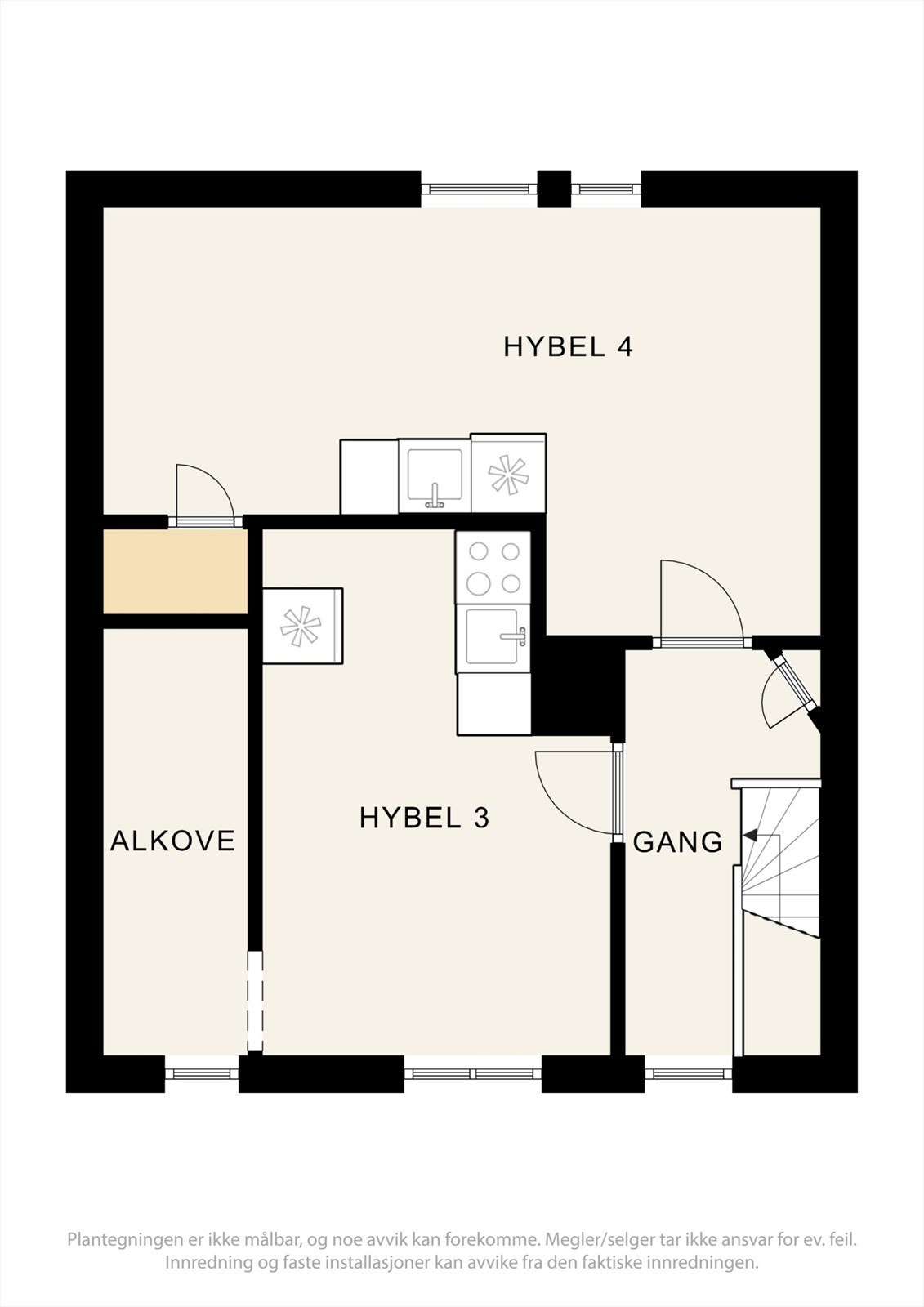 Plantegning, loft. Galleribilde