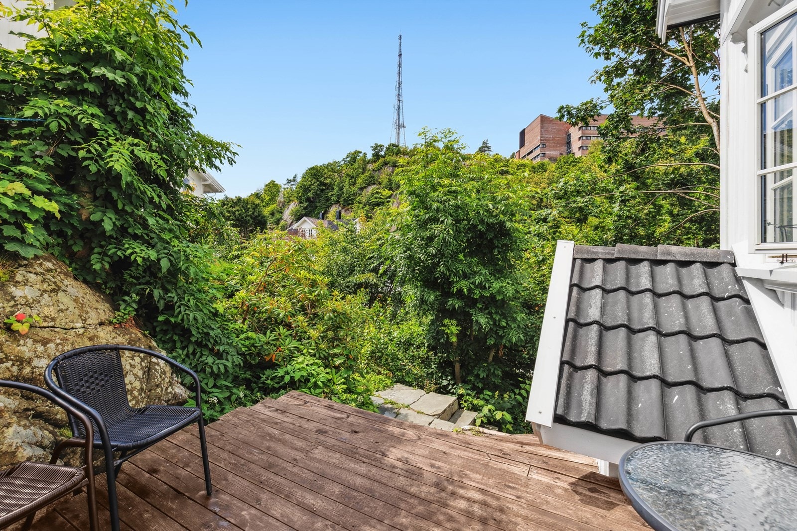 Fra inngangspartiet ser en over til Fløyheia. Galleribilde