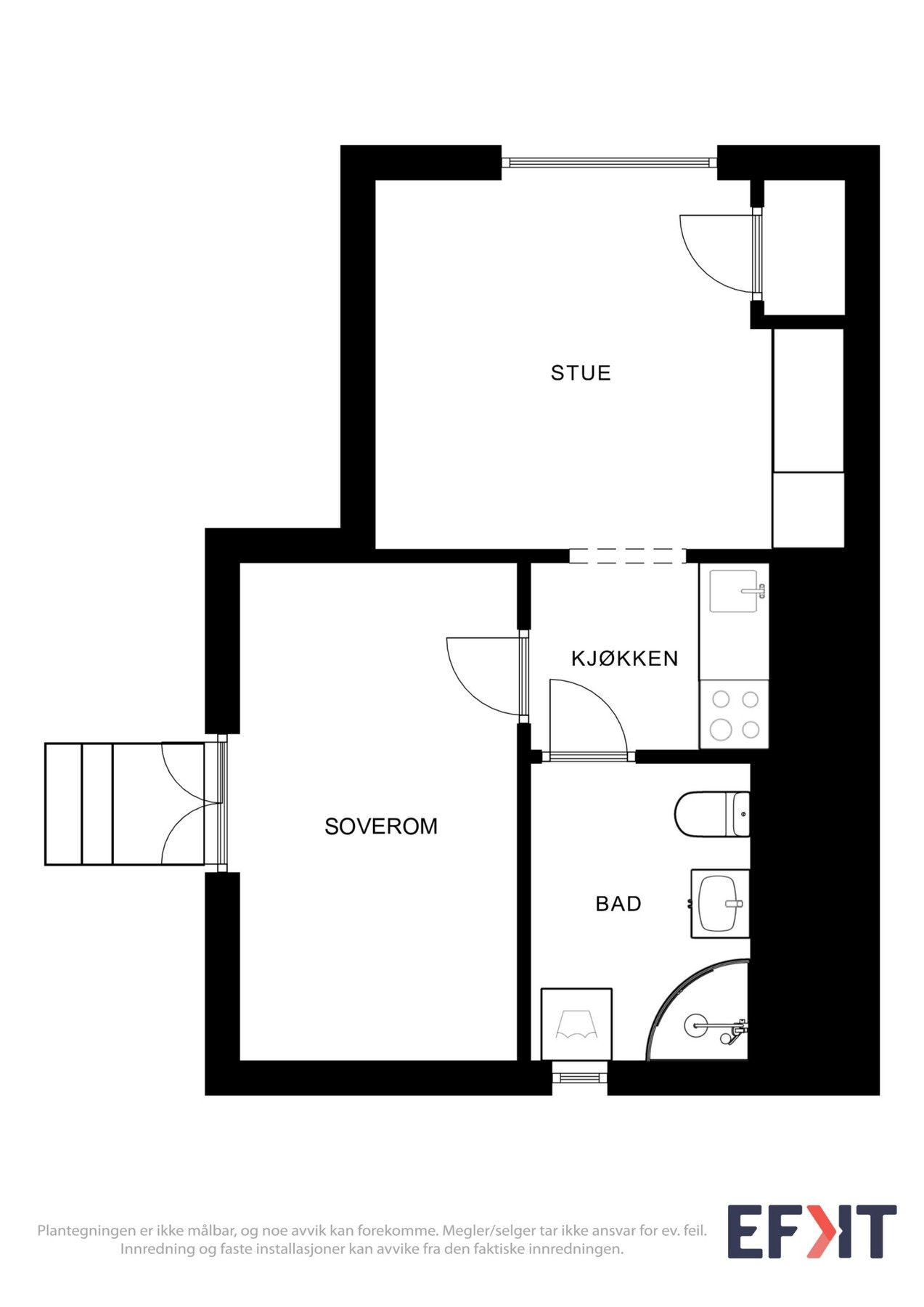Plantegning leilighet Galleribilde