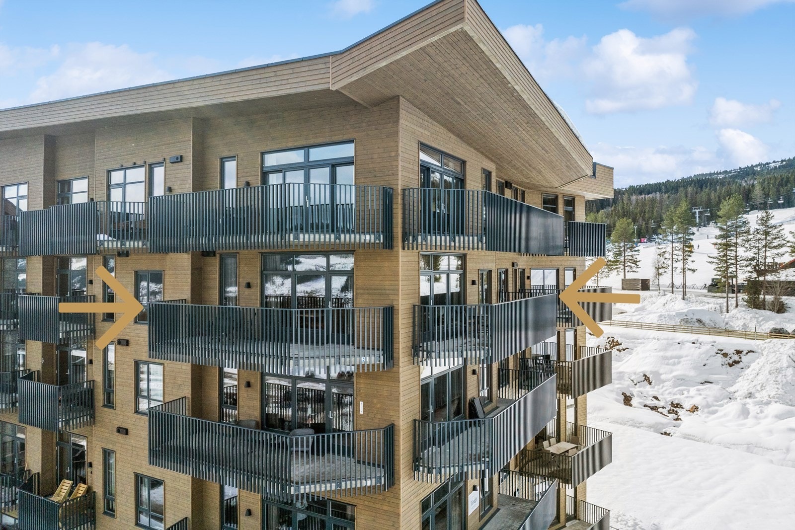 Leiligheten har en attraktiv beliggenhet med ski-in/ski-out til Norges største alpinanlegg Galleribilde