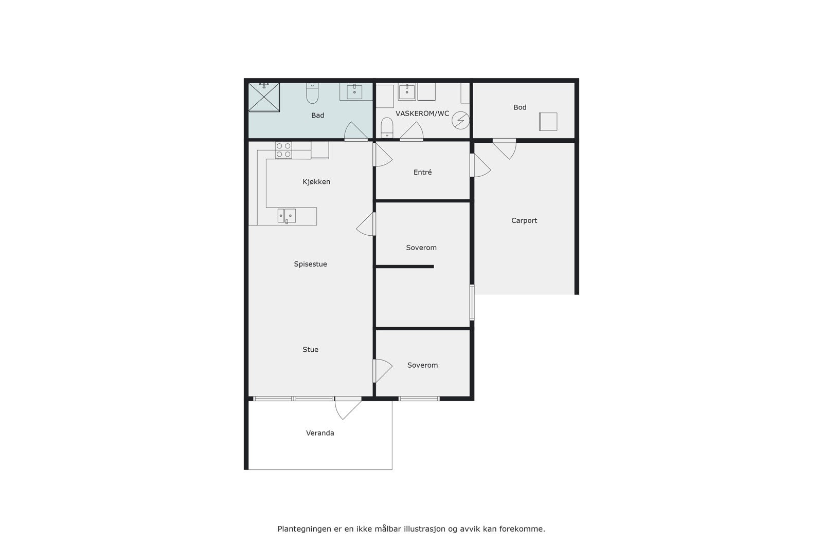 Plantegning Galleribilde