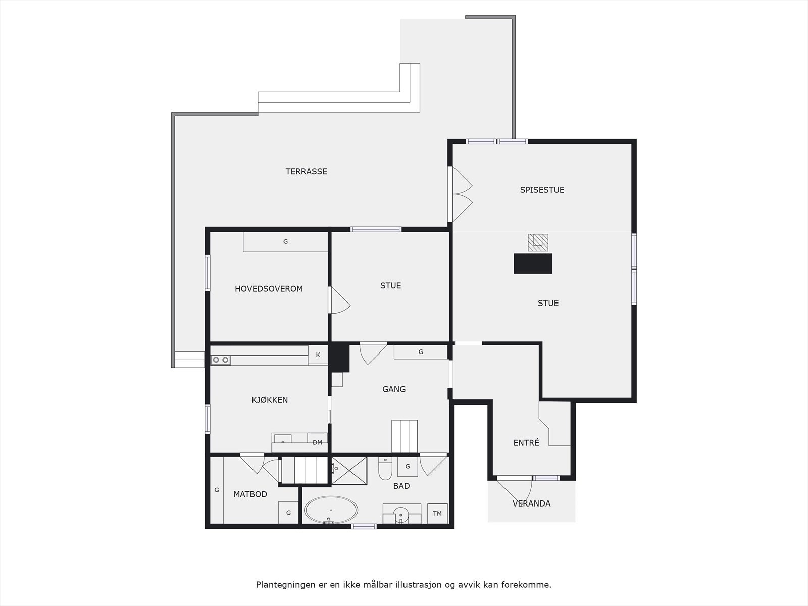 Plantegning 1. etasje. Galleribilde