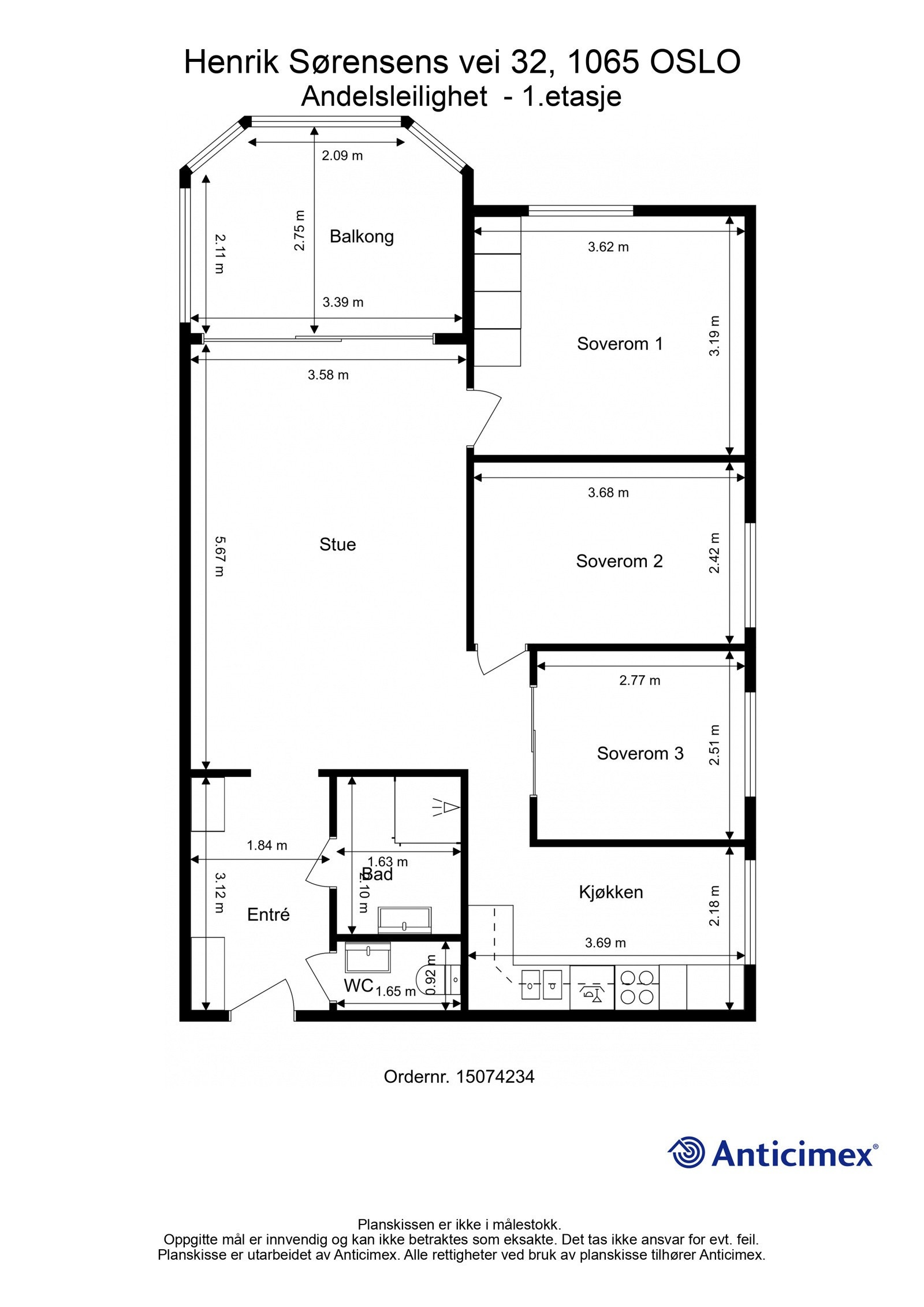 Plantegning Galleribilde
