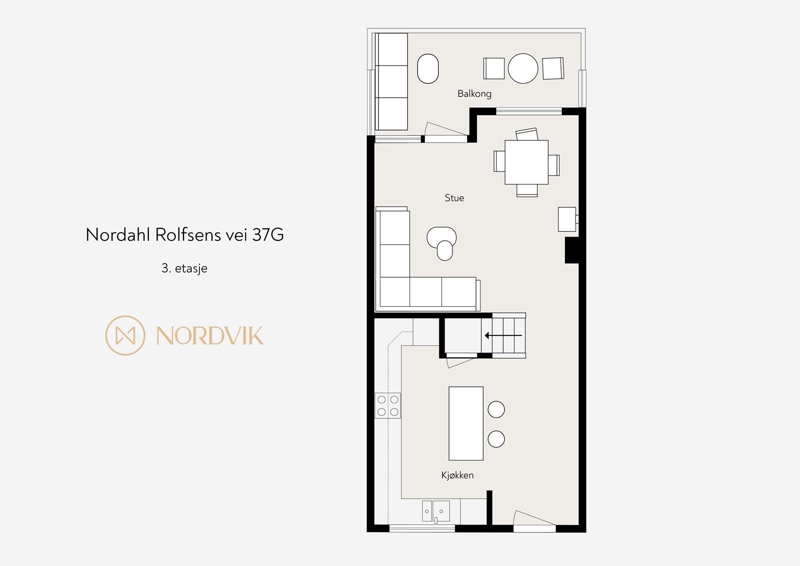 - Alternativ planløsning med annen møblering - Galleribilde
