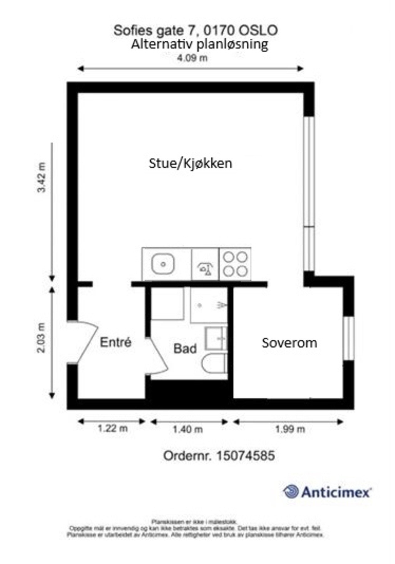 Alternativ planløsning Galleribilde