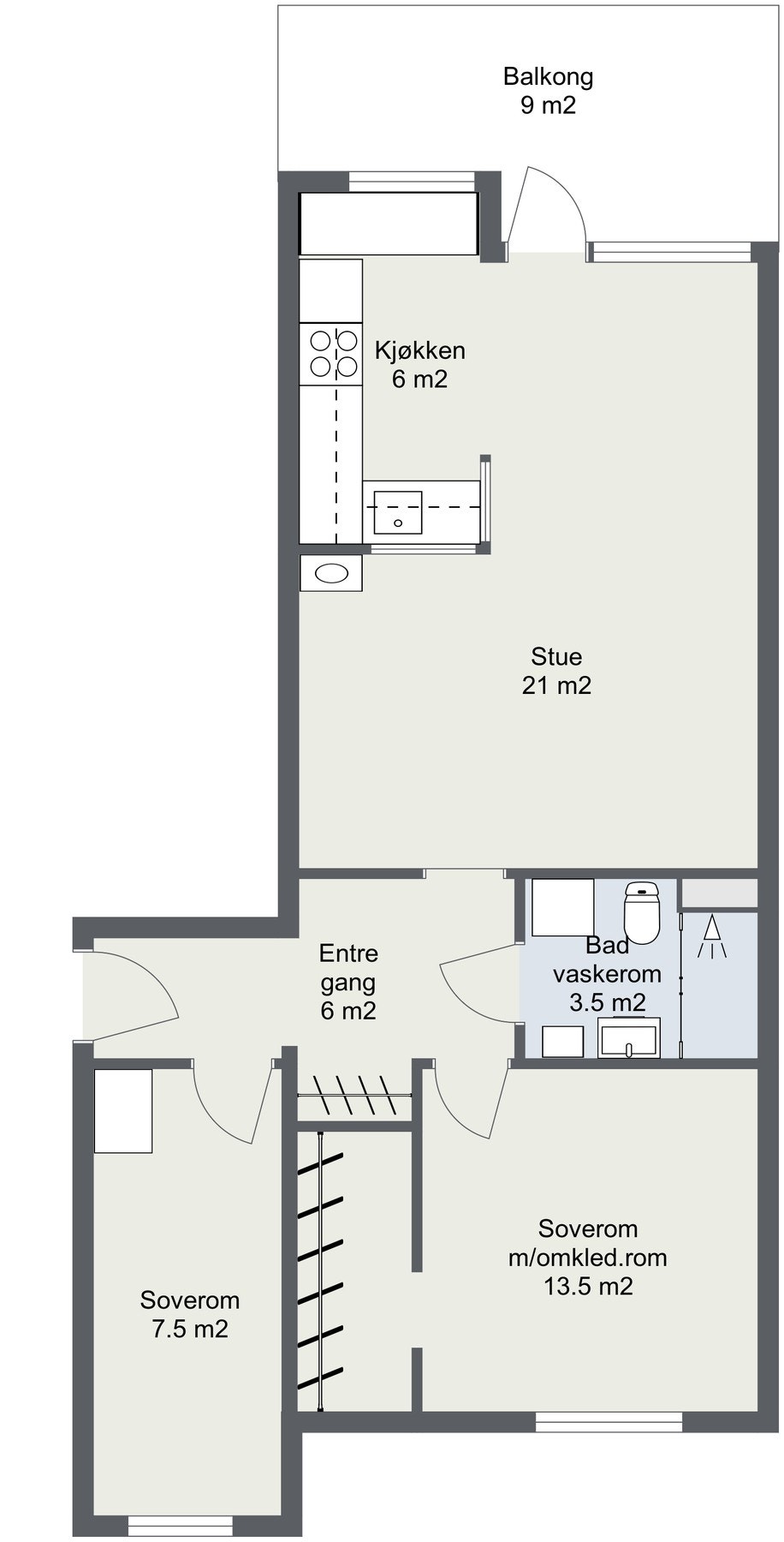 Planskisse Galleribilde