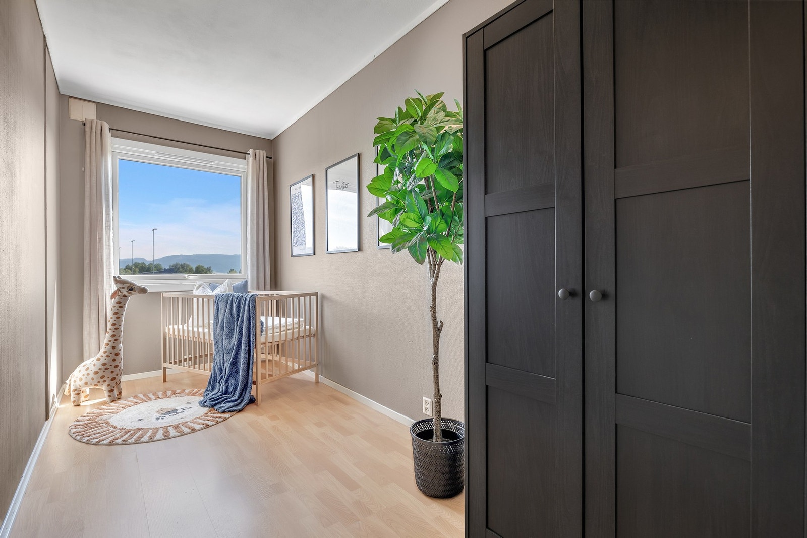 Det andre soverommet er på 7,5 kvm. Galleribilde