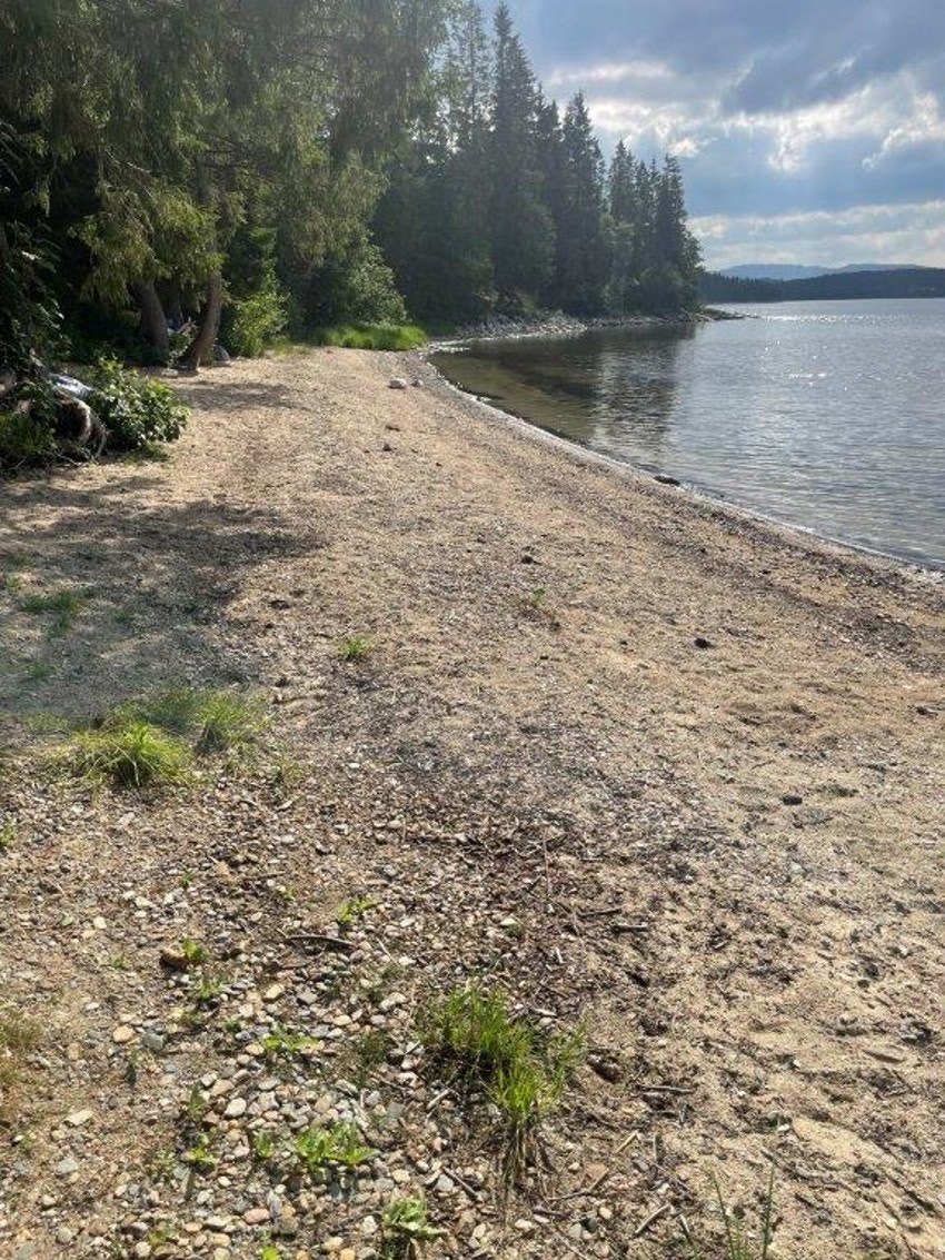 Egen badestrand på eiendommen Galleribilde