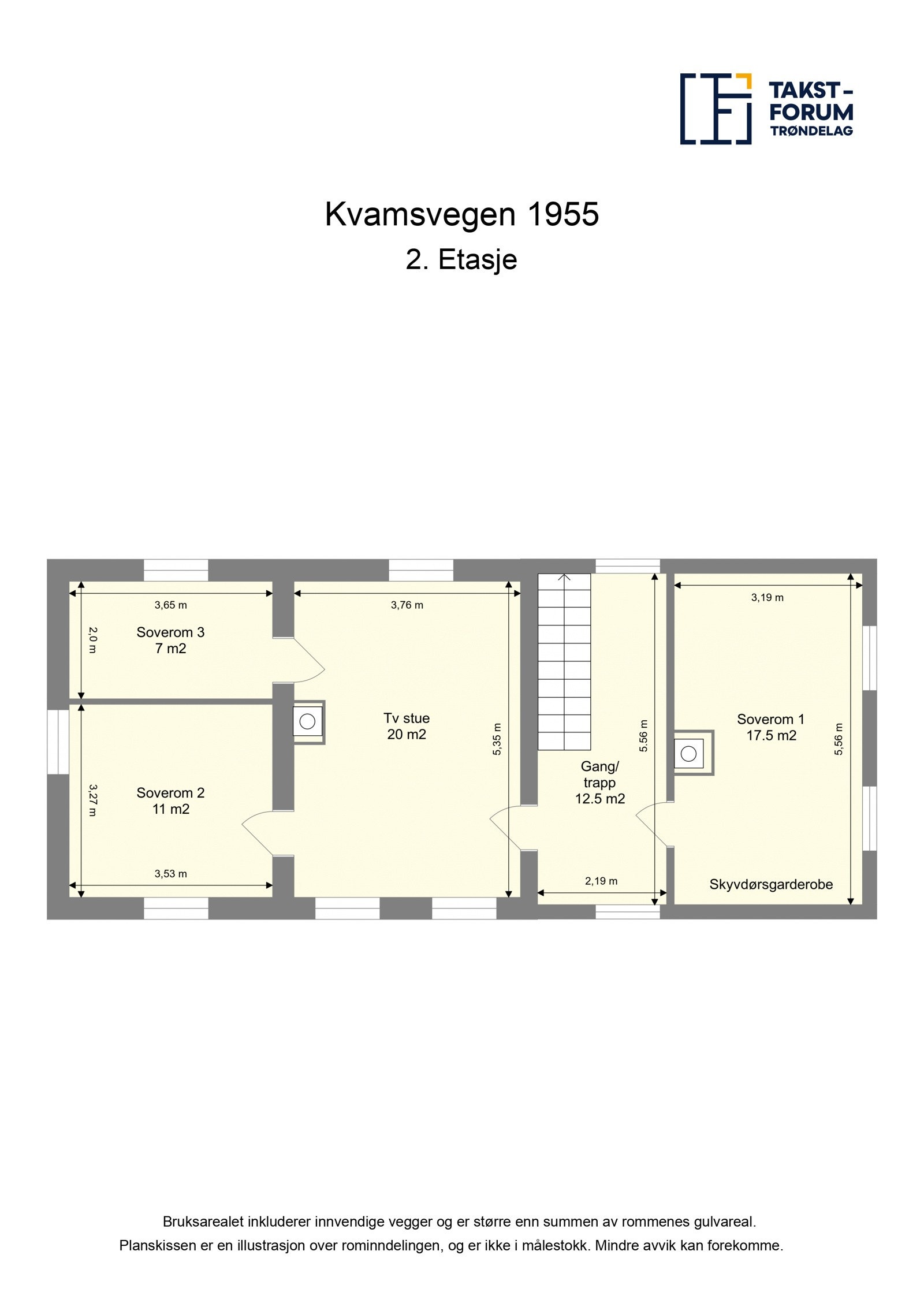 Planskisse 2. etasje Galleribilde