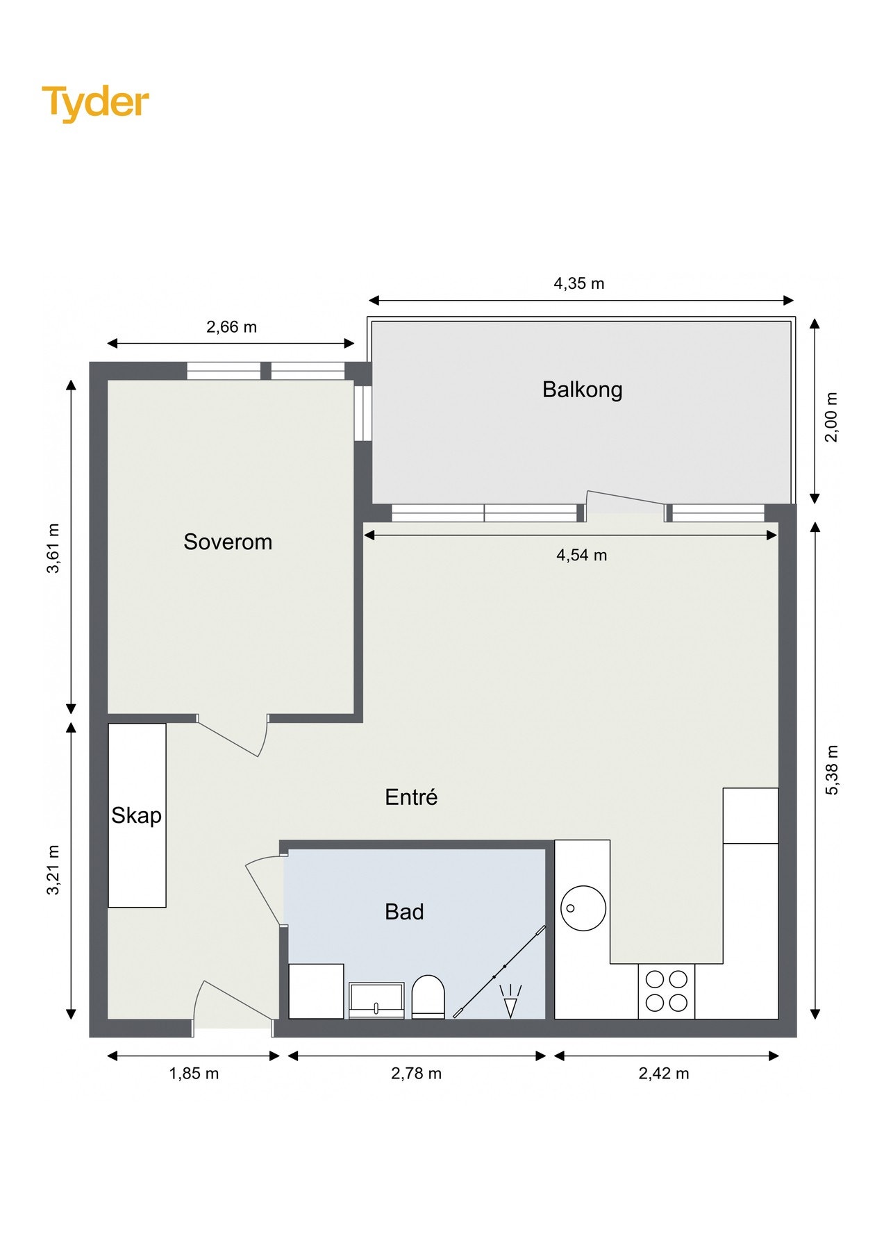 Plantegning 3.etasje. Galleribilde