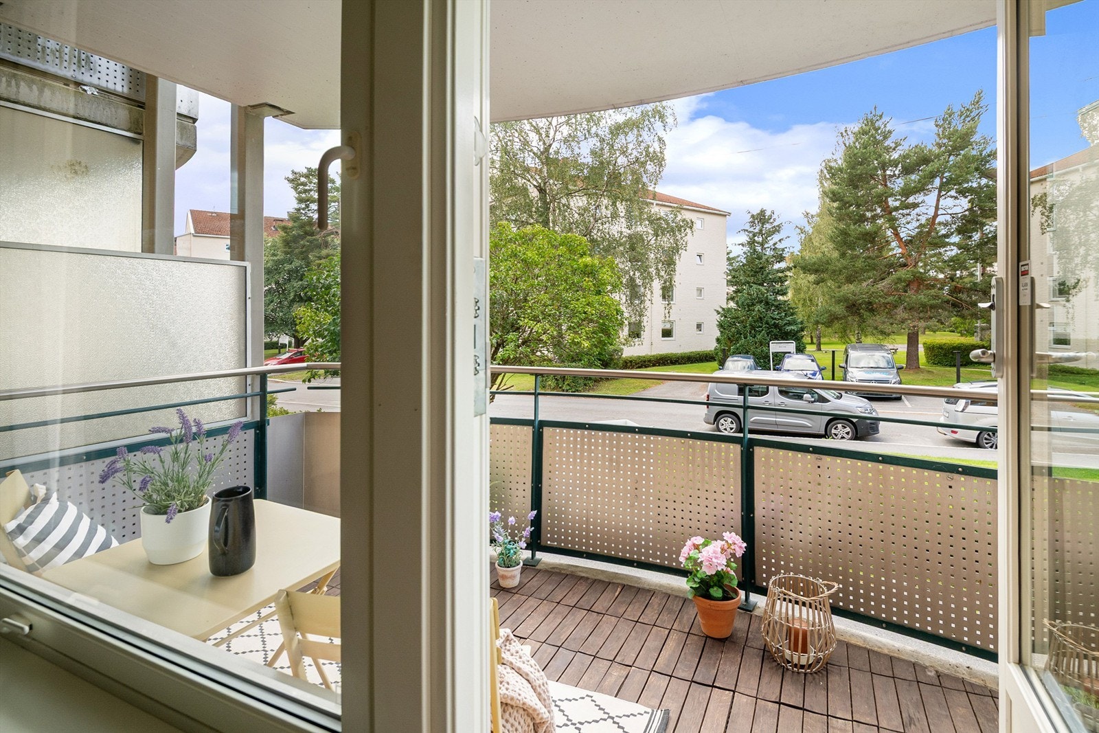 Stor vestvendt balkong Galleribilde