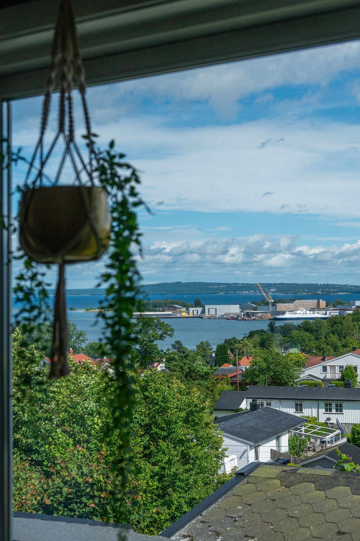 Utsikt fra stuevinduet Galleribilde