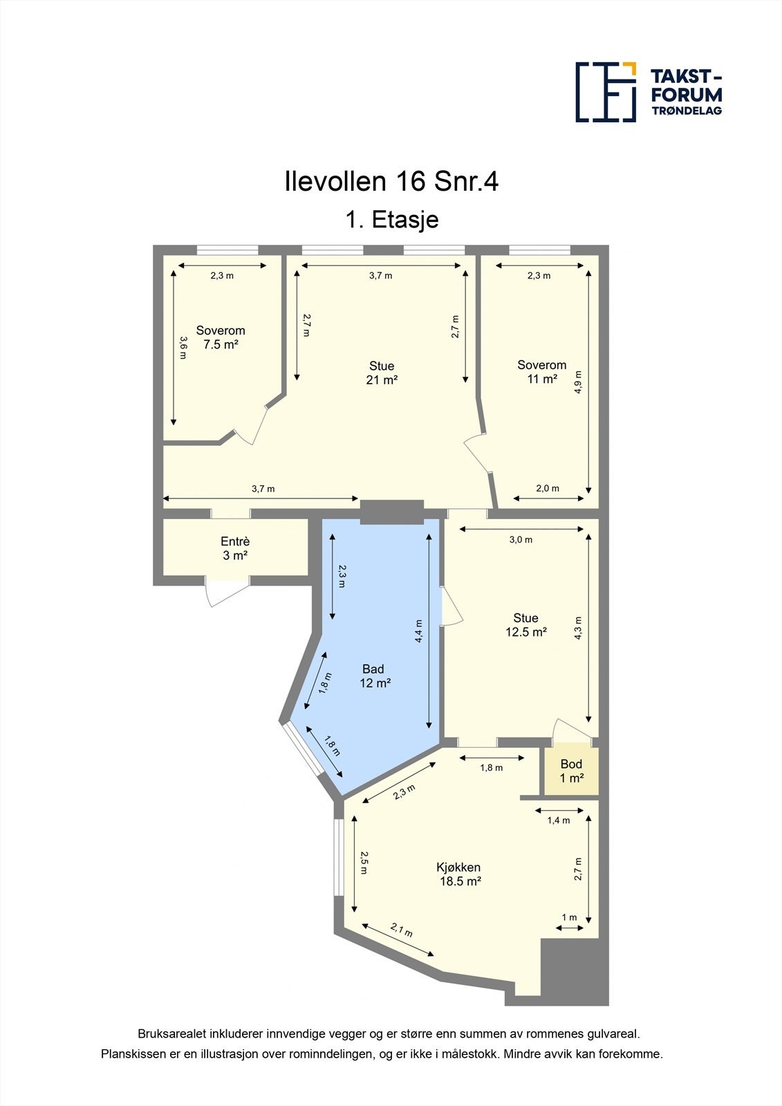 Planskisse. Galleribilde