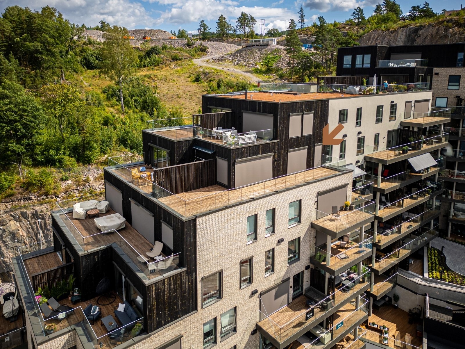 Her kan du sikre deg en av byggets leiligheter med best beliggenhet. Galleribilde