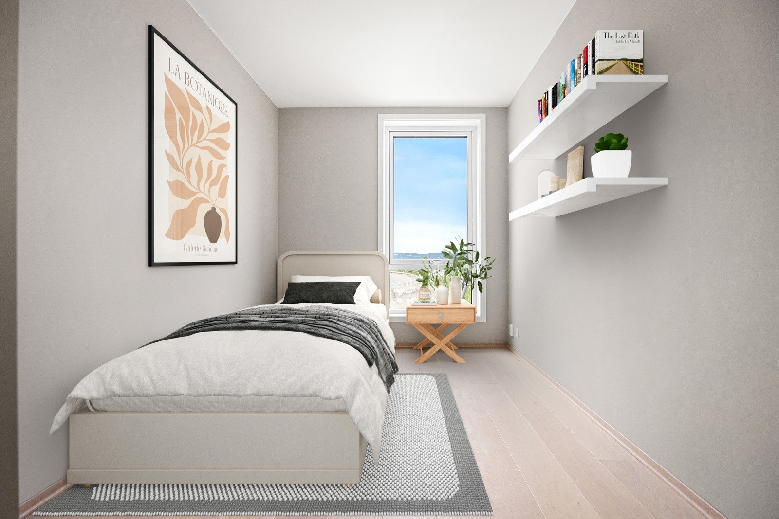 Soverom 2 egner seg godt til gjesterom, barnerom eller kontor. Galleribilde