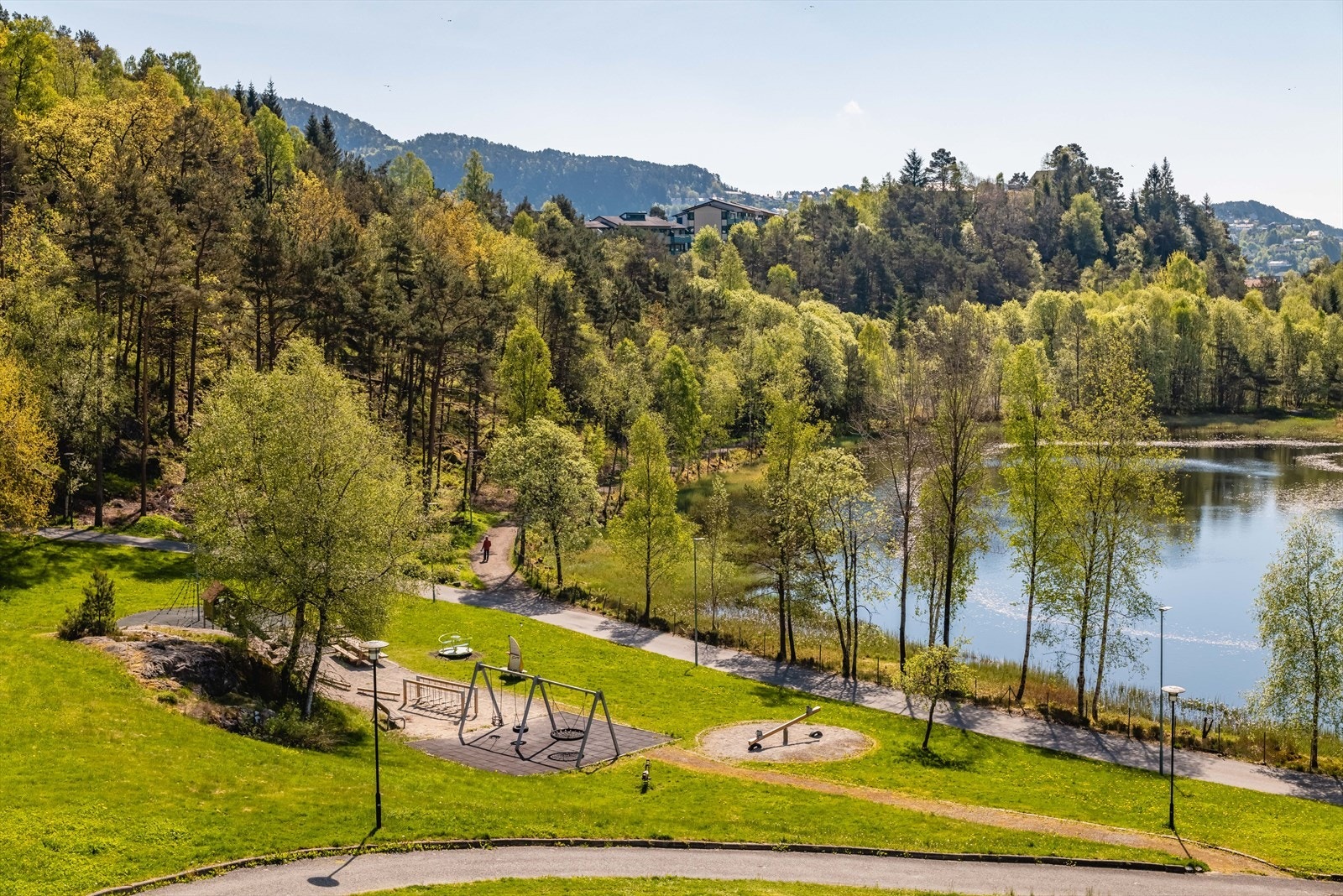 Området er tilbaketrukket, men likevel sentralt i Fyllingsdalen. Galleribilde