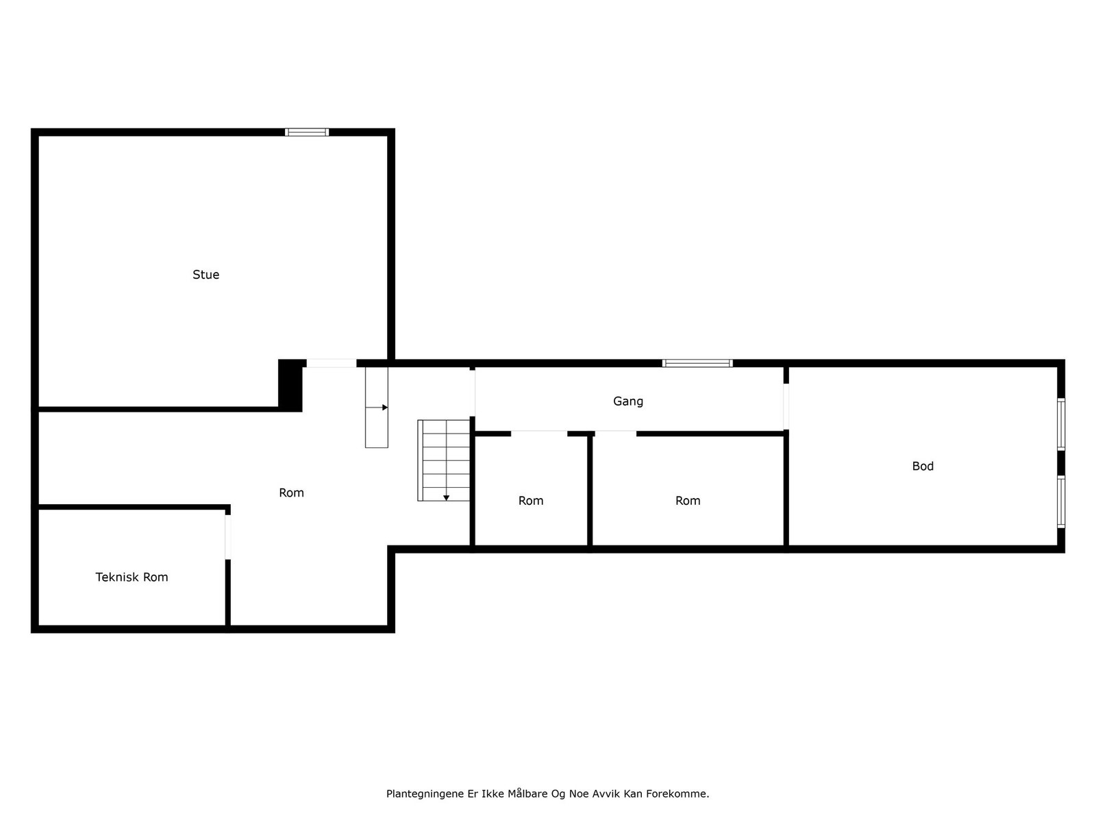 Plantegning - Underetasje Galleribilde