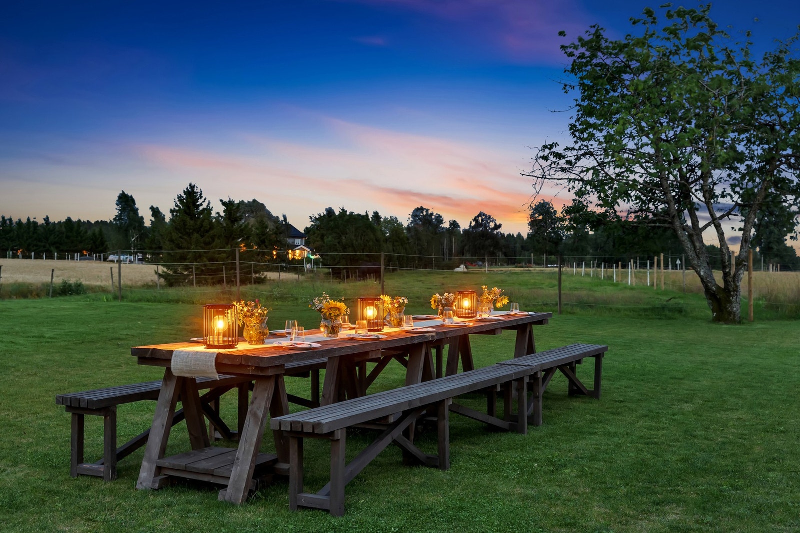 Her kan man nyte kvelden i gode lag med venner Galleribilde