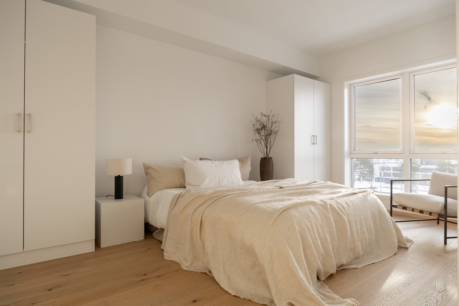 Leiligheten har totalt tre soverom. Galleribilde