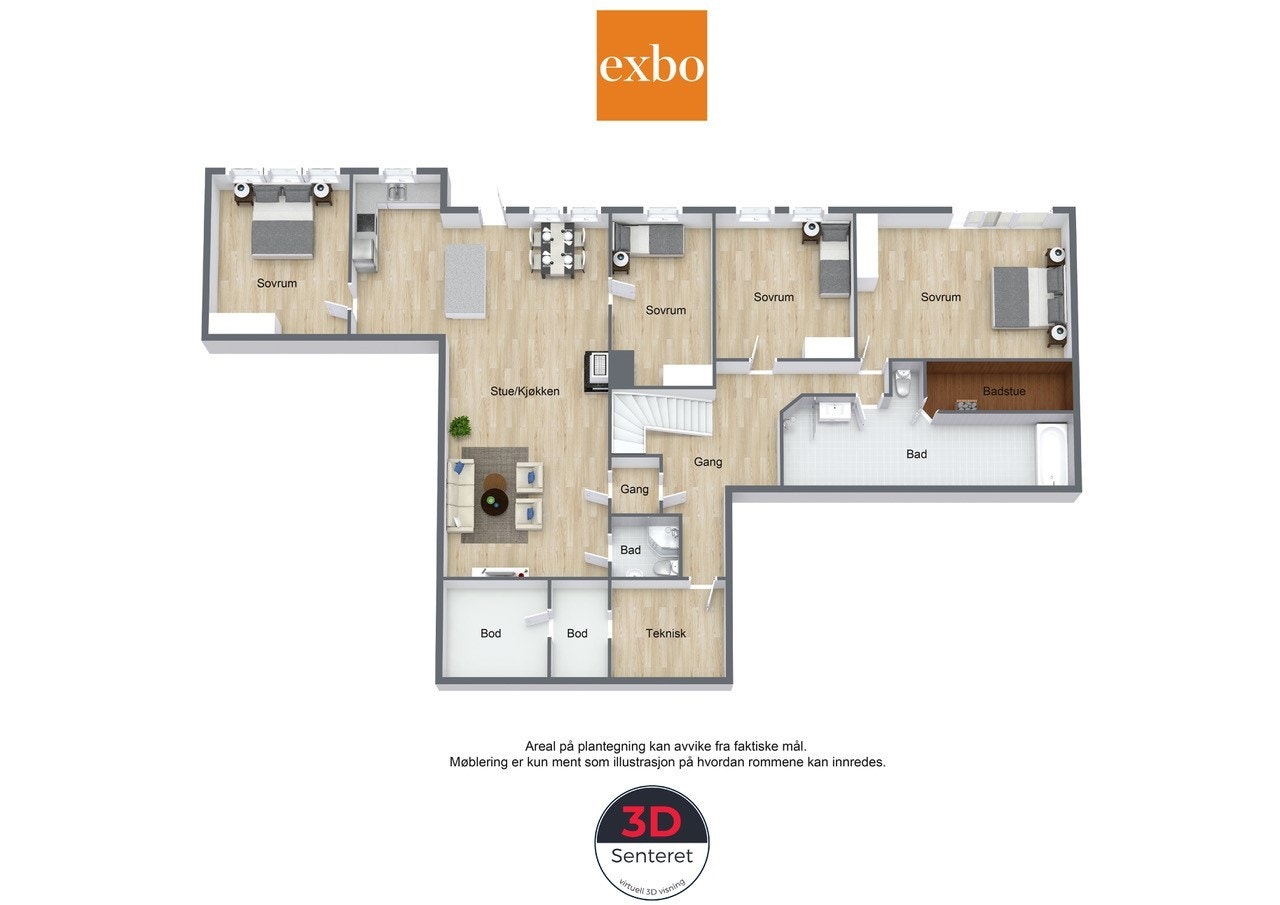 Plantegning kjeller. Galleribilde