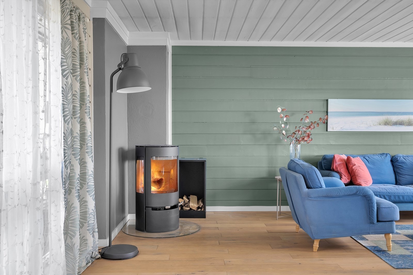 Vedovn for kalde kvelder. Galleribilde