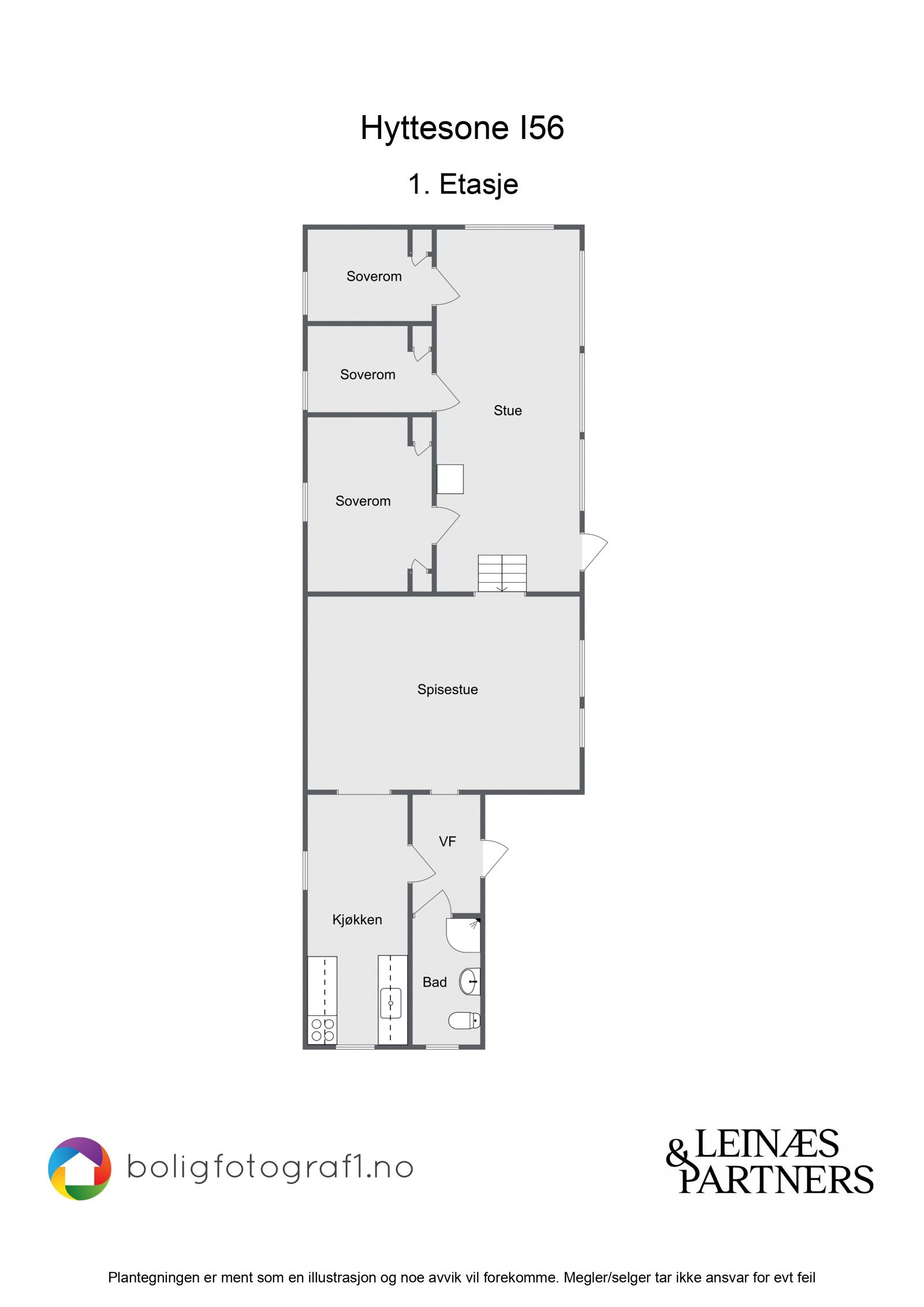 Plantegning hytte Galleribilde